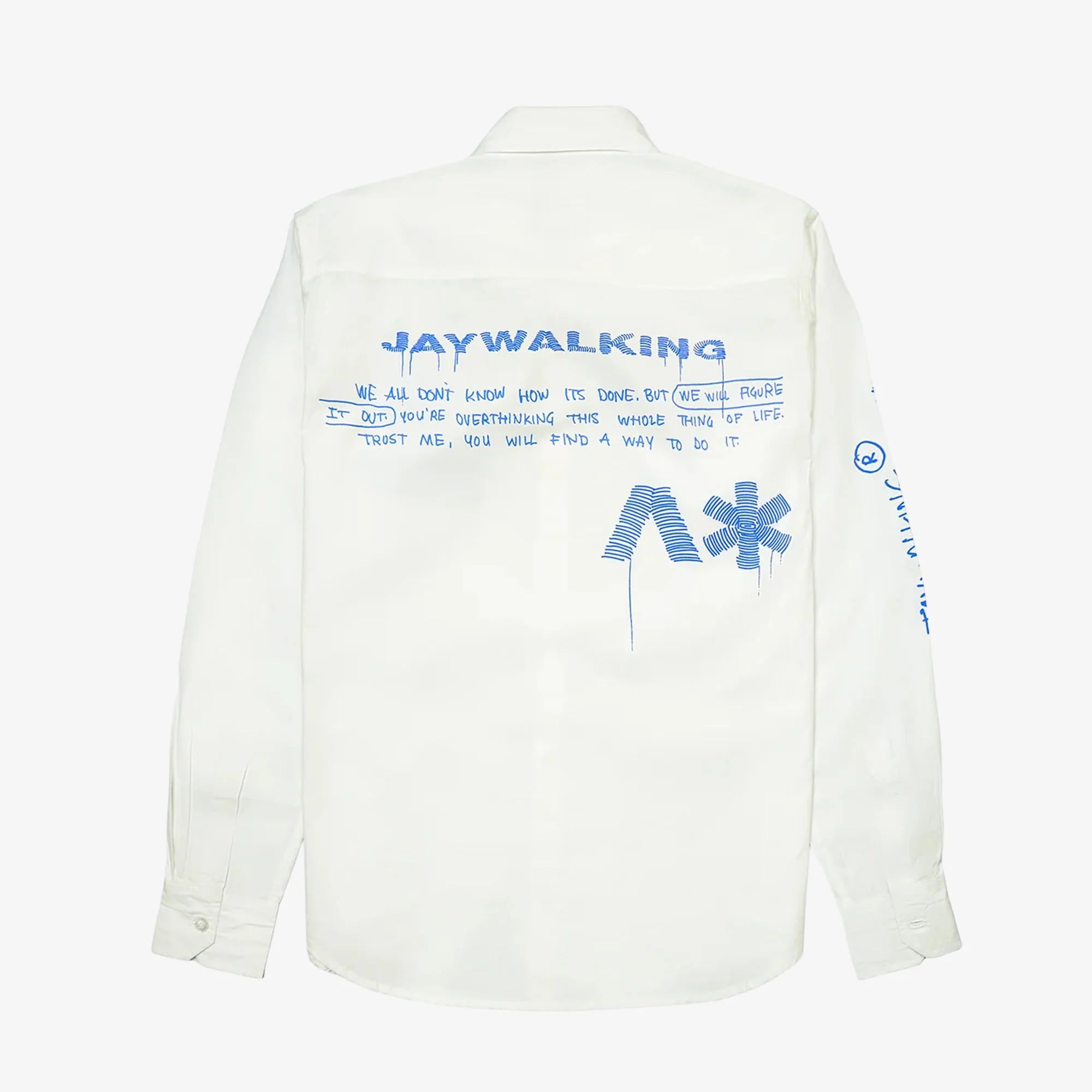 JAYWALKING | GOOD ENERGY SHIRT { WHITE - Image 2