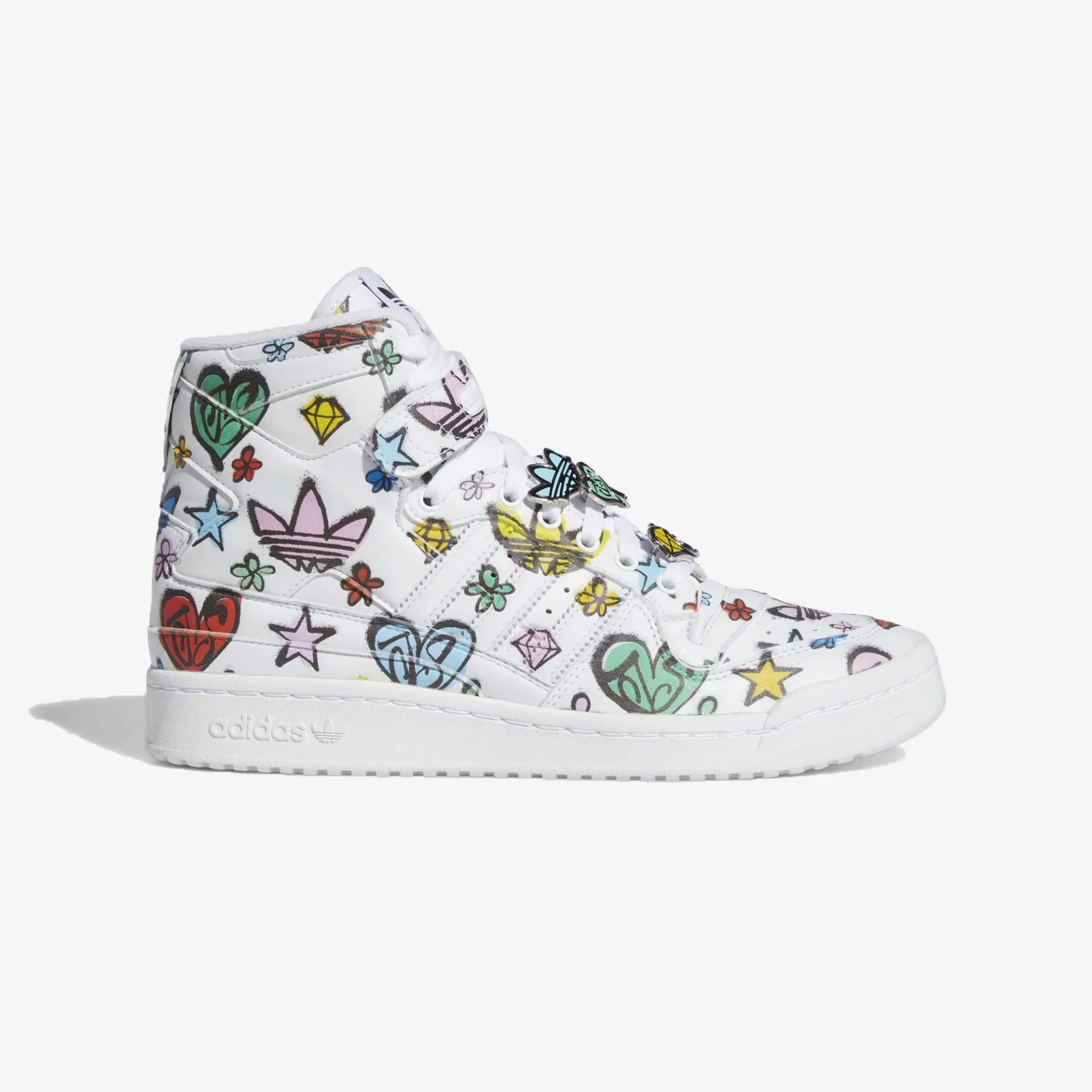 Adidas Originals | JEREMY SCOTT FORUM 84 HI MONO { WHITE