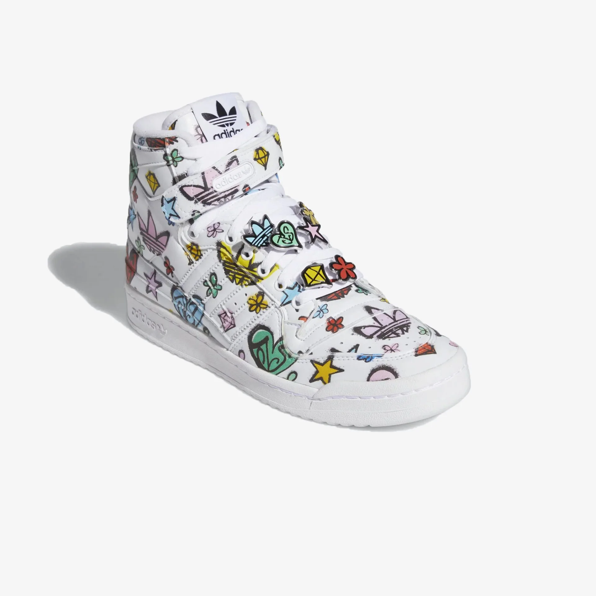 Adidas Originals | JEREMY SCOTT FORUM 84 HI MONO { WHITE - Image 2