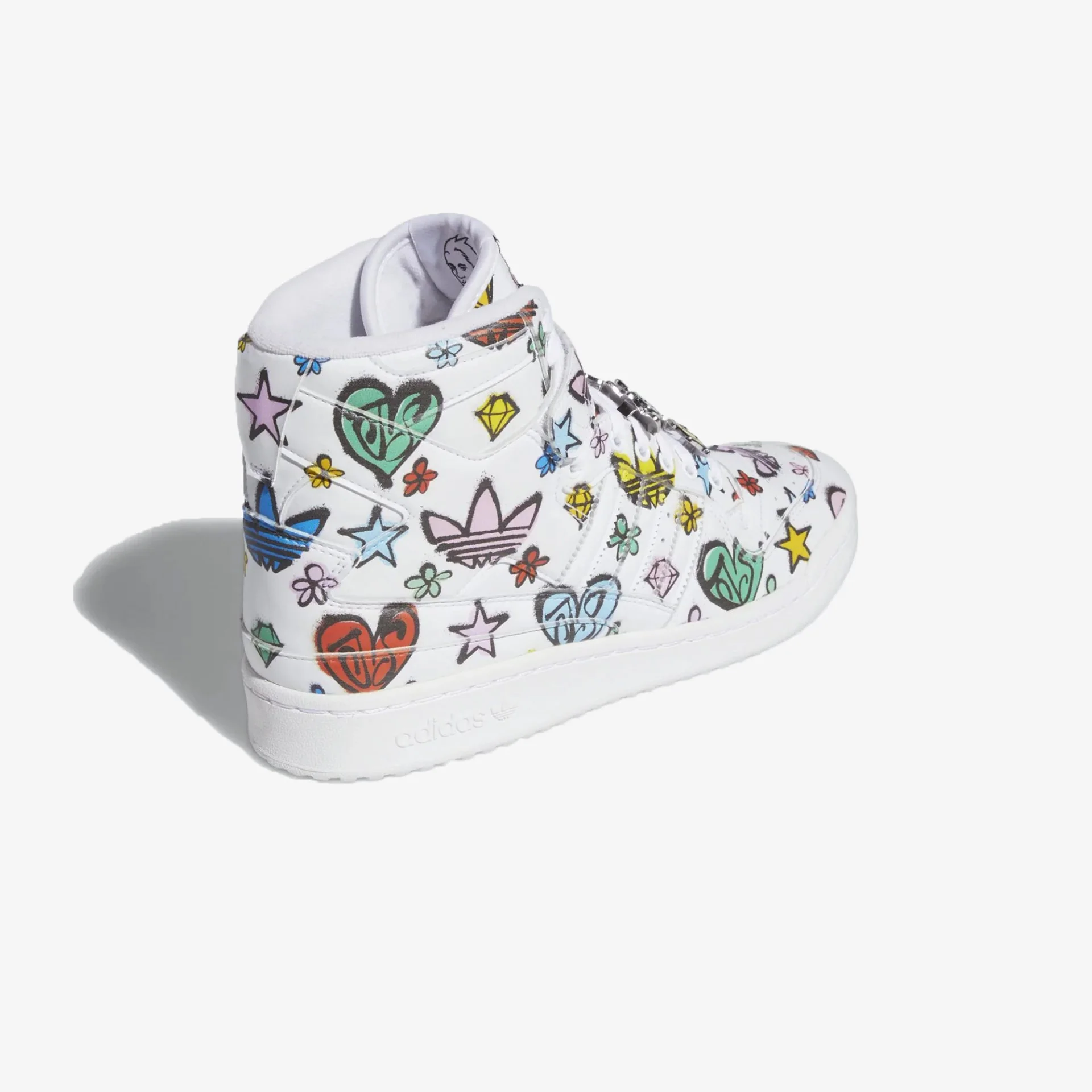 Adidas Originals | JEREMY SCOTT FORUM 84 HI MONO { WHITE - Image 3