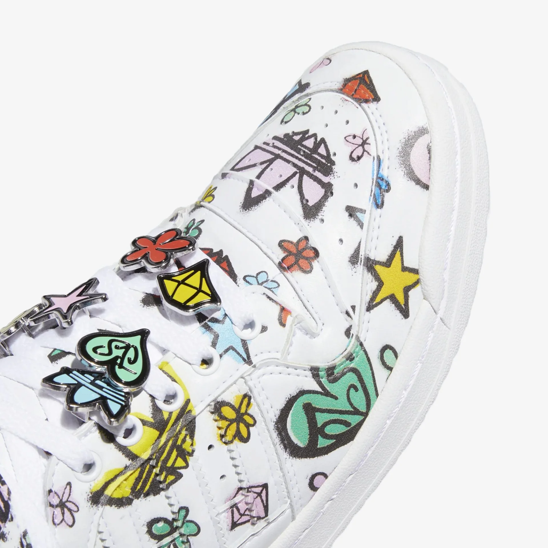 Adidas Originals | JEREMY SCOTT FORUM 84 HI MONO { WHITE - Image 4