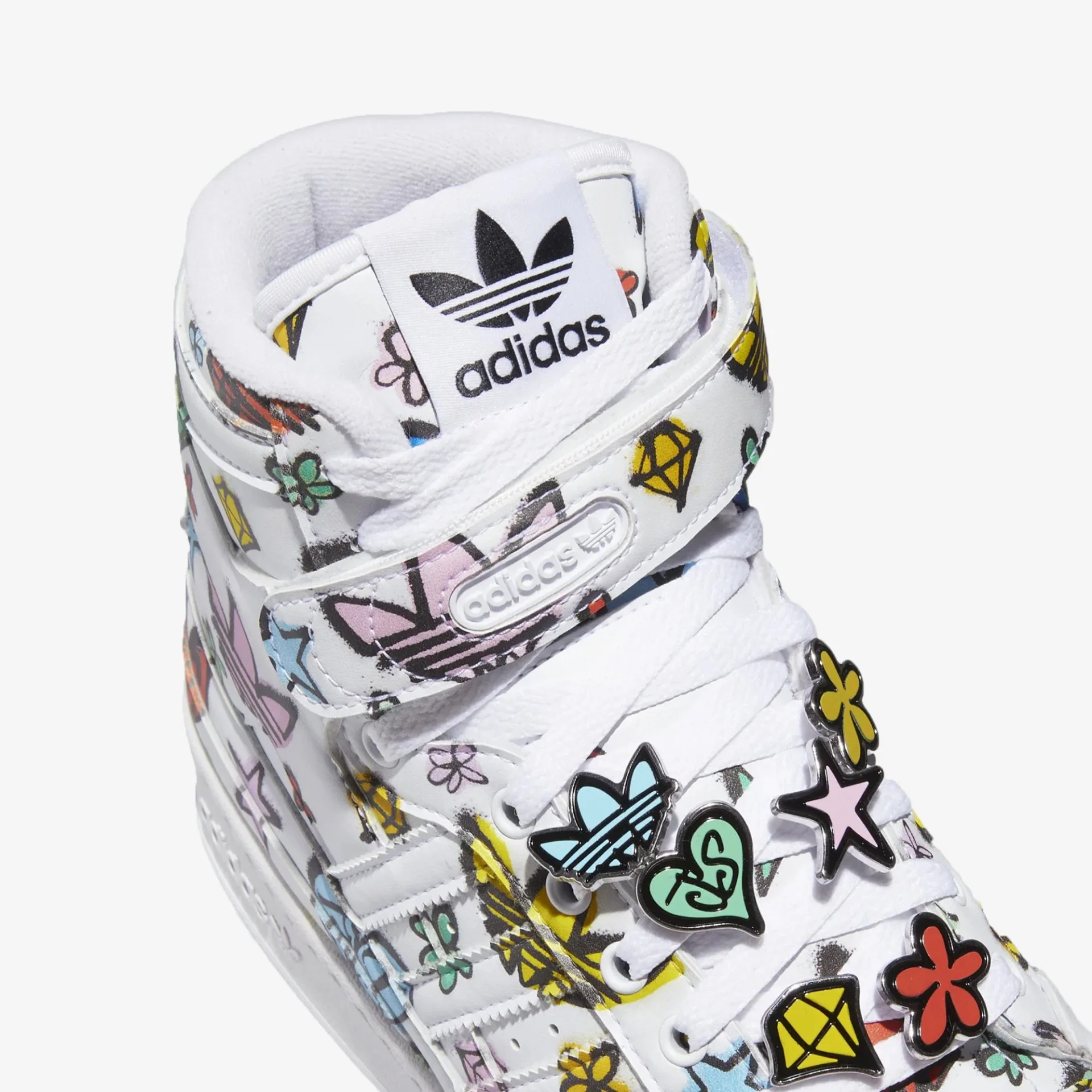 Adidas Originals | JEREMY SCOTT FORUM 84 HI MONO { WHITE - Image 5