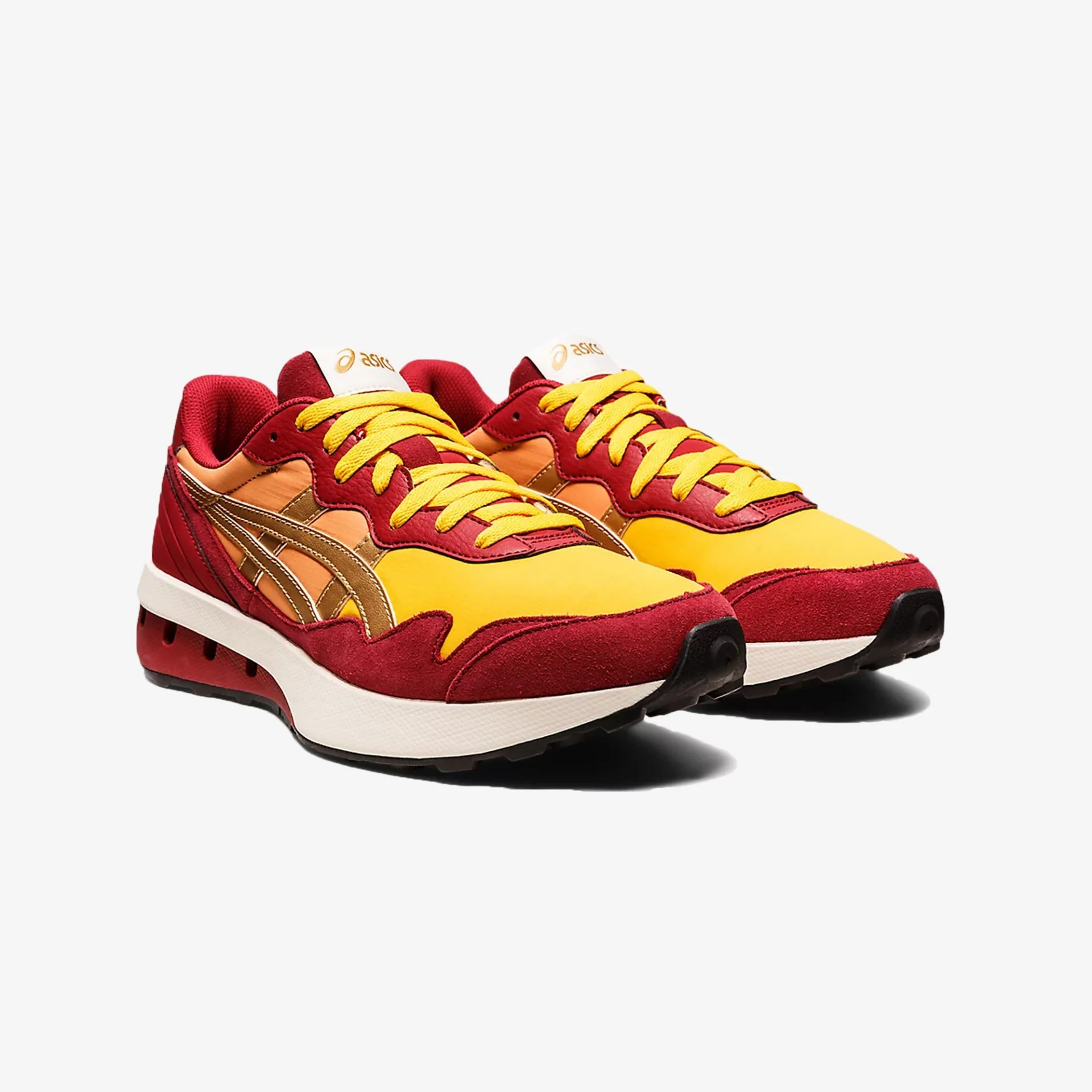 Asics | JOGGER X81 { HONEY/BURGUNDY - Image 2