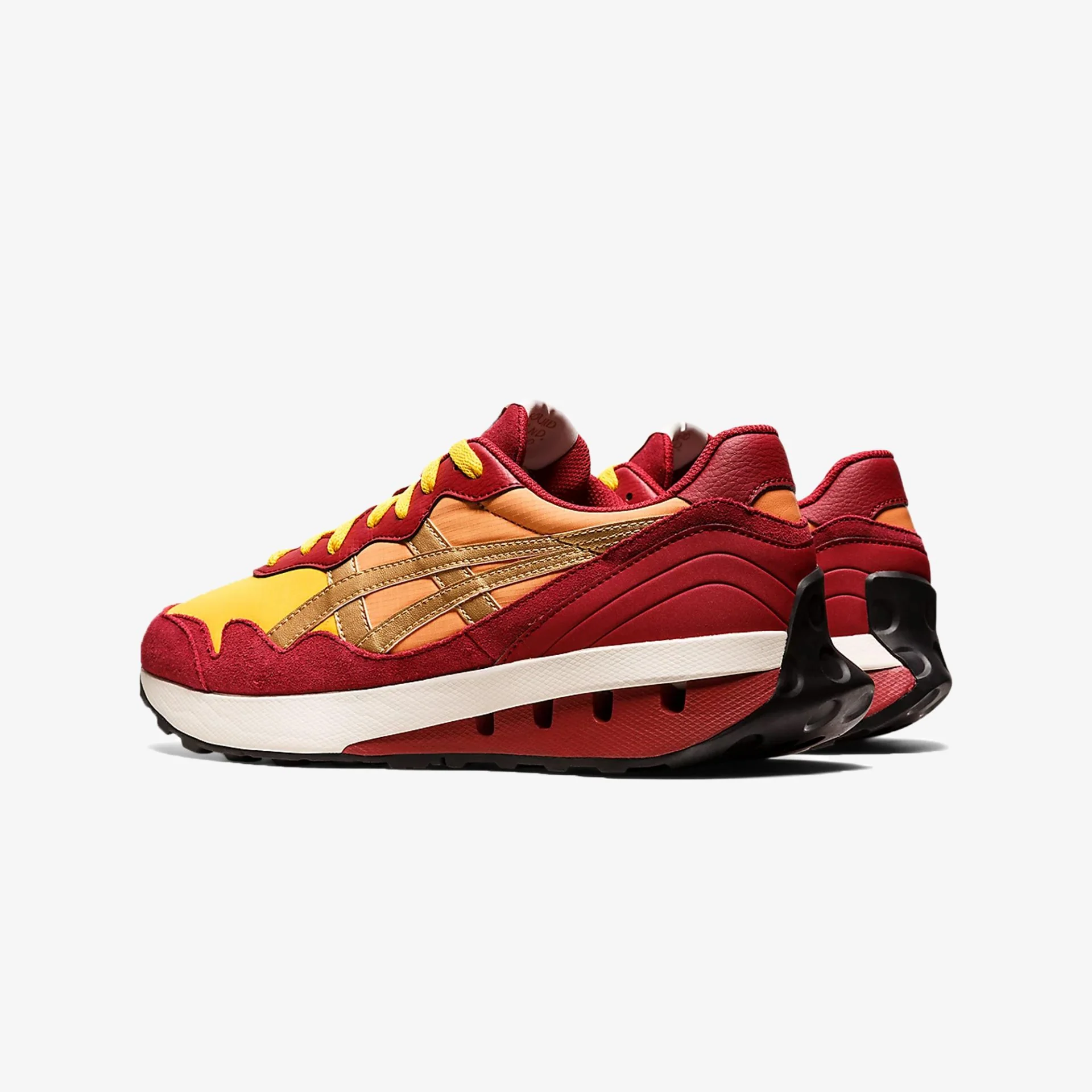 Asics | JOGGER X81 { HONEY/BURGUNDY - Image 3