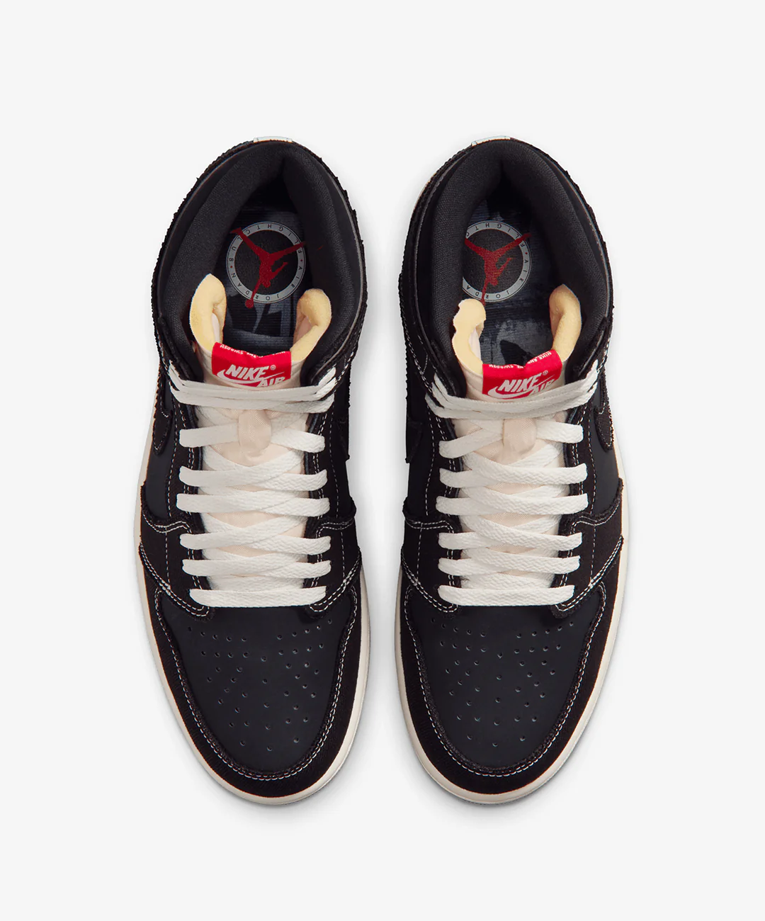 JORDAN | AIR JORDAN 1 HIGH OG FLIGHT CLUB { BLACK/UNIVERSITY RED-SAIL-GUM MED BROWN - Image 2