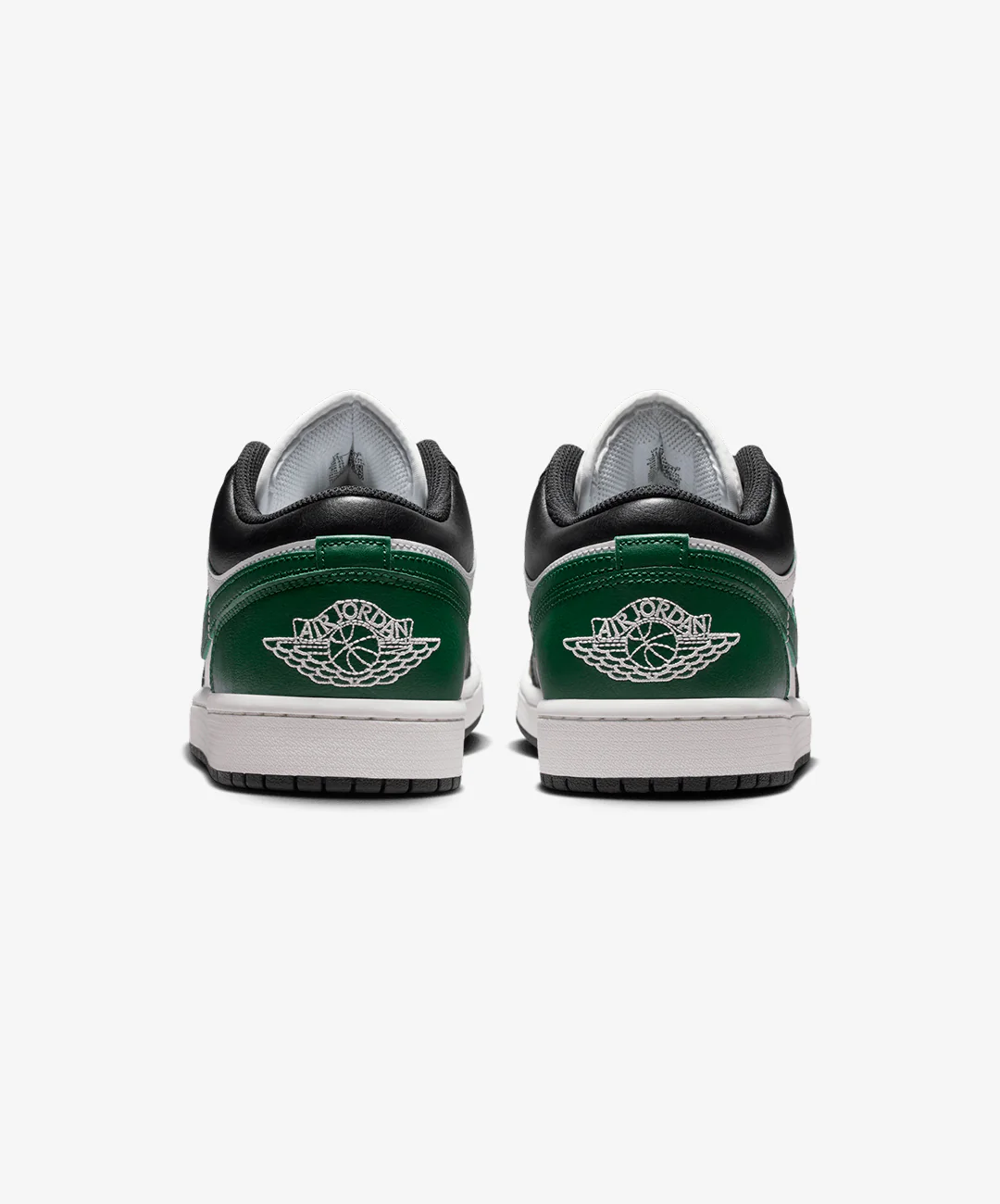 JORDAN | AIR JORDAN 1 LOW { BLACK/SUMMIT WHITE-GORGE GREEN - Image 4