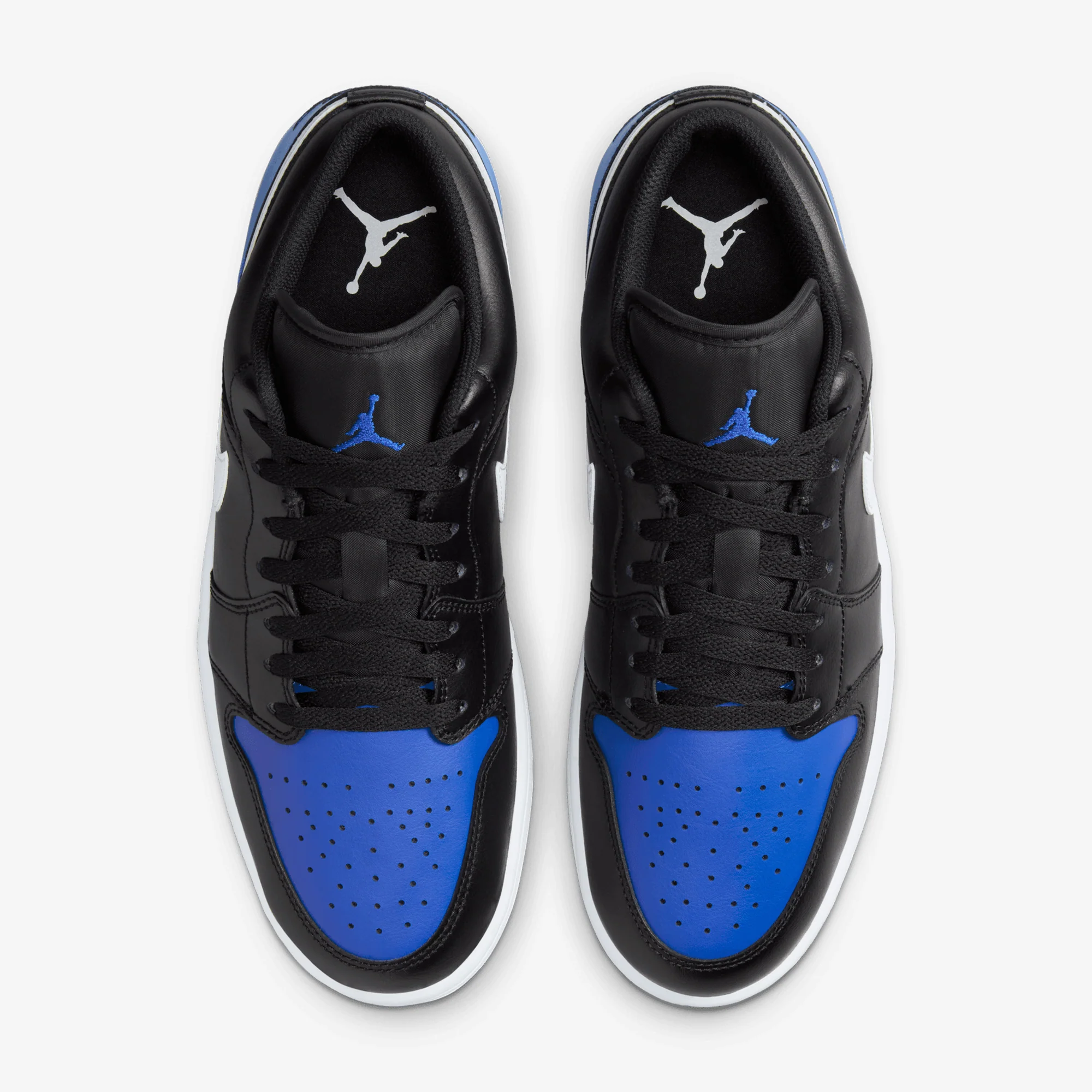 JORDAN | AIR JORDAN 1 LOW { BLACK/WHITE-GAME ROYAL - Image 2