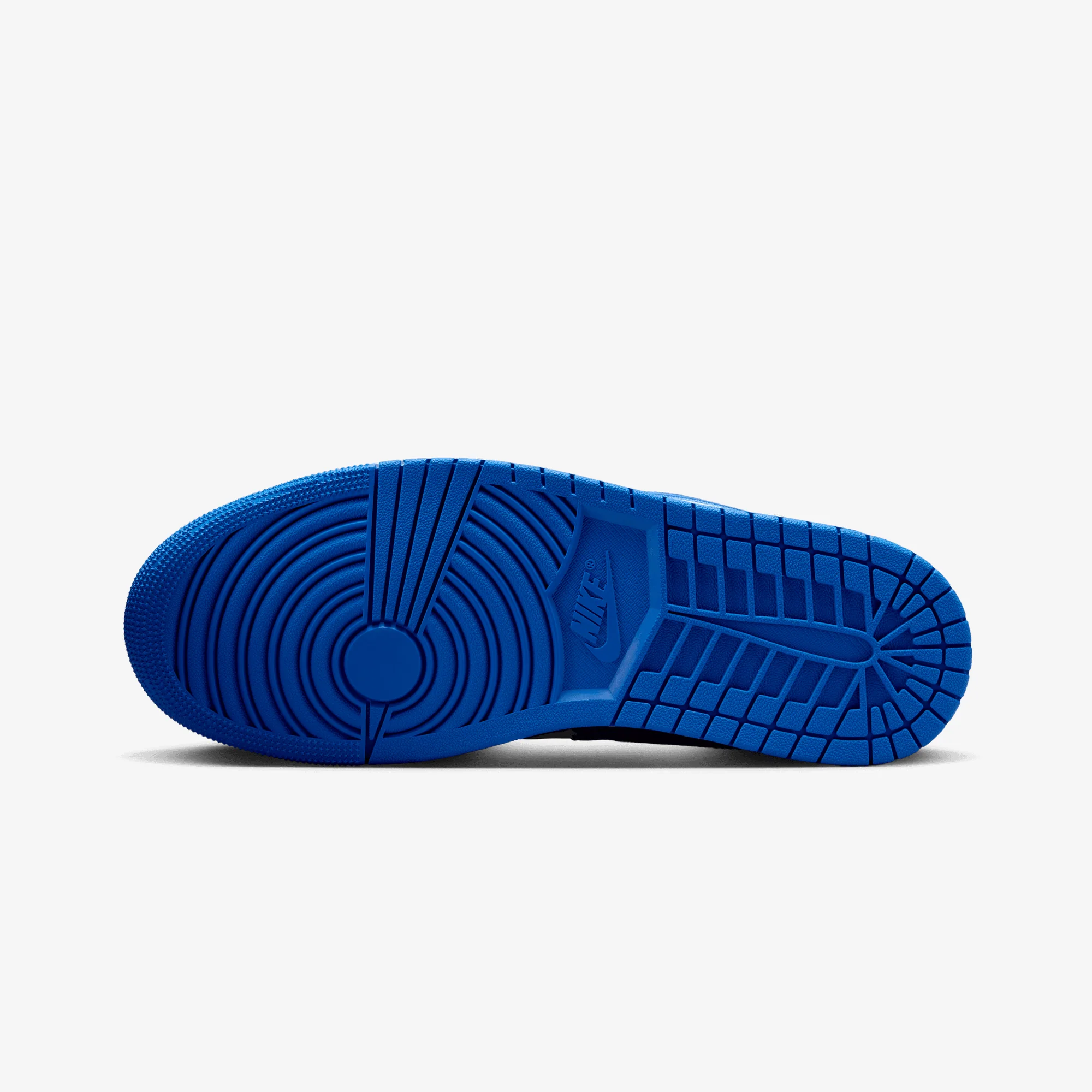 JORDAN | AIR JORDAN 1 LOW { BLACK/WHITE-GAME ROYAL-MTLC PLATINUM - Image 7