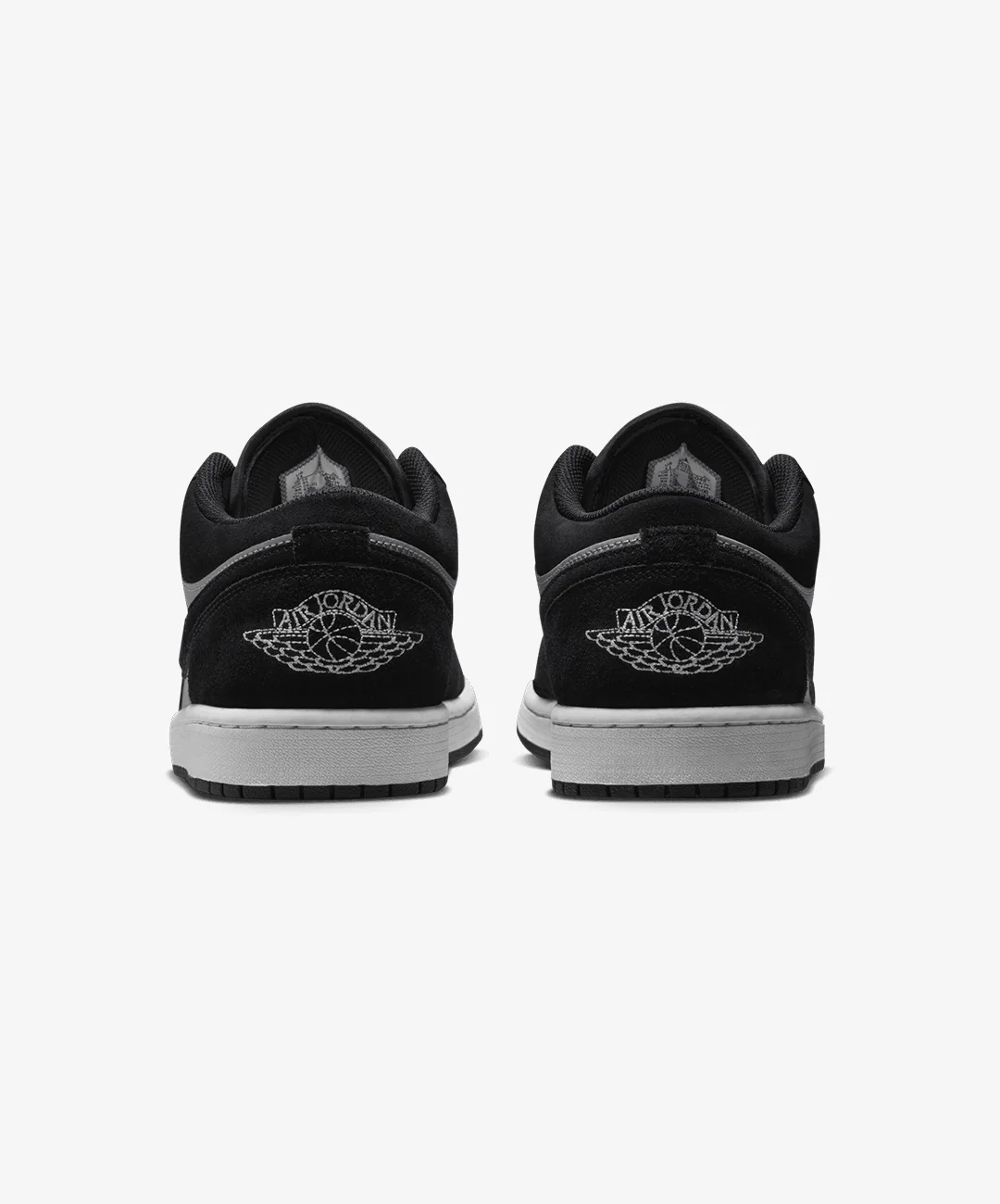 JORDAN | AIR JORDAN 1 LOW { BLACK/WHITE-LT SMOKE GREY - Image 4