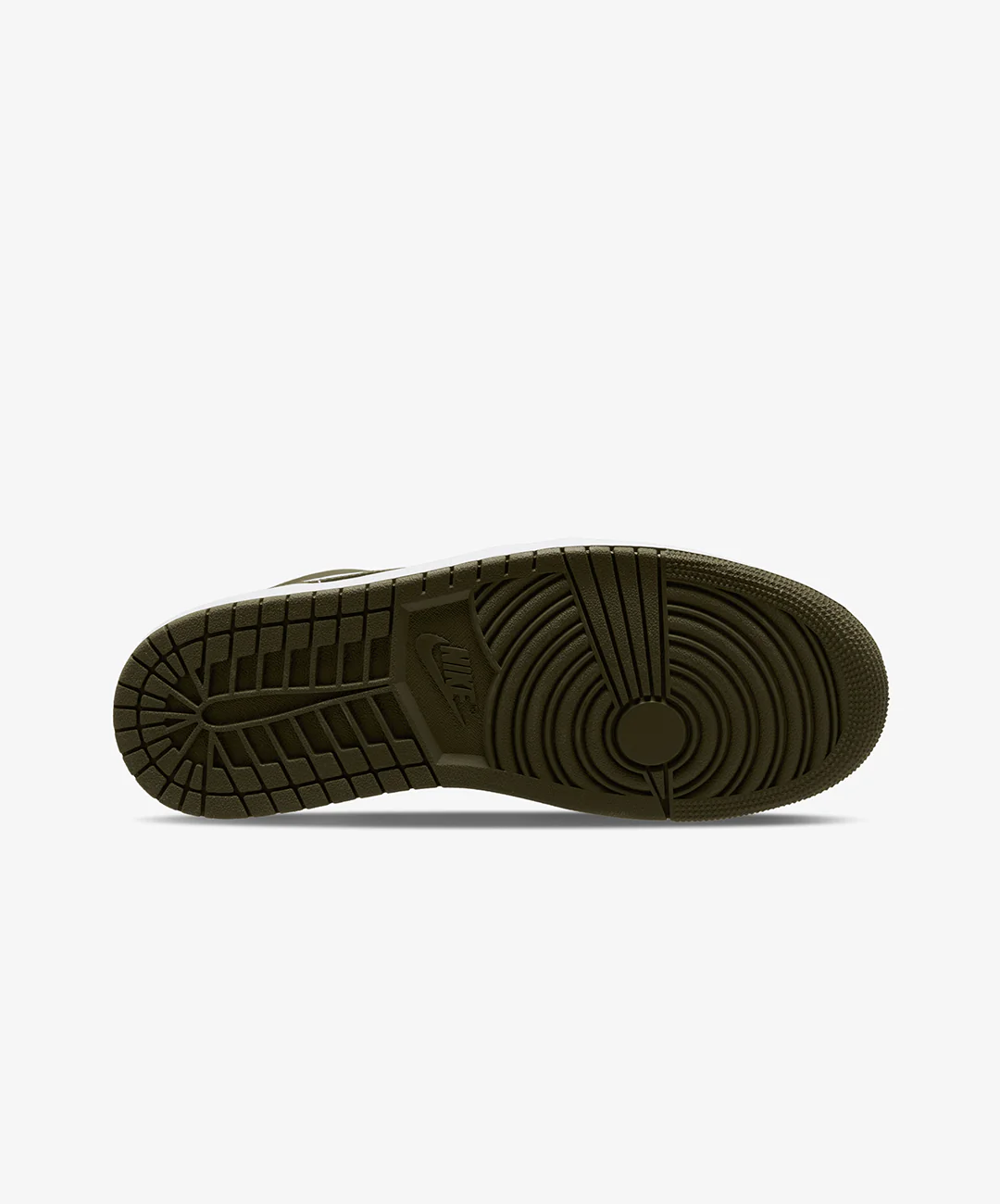 JORDAN | AIR JORDAN 1 LOW { BLACK/WHITE-MEDIUM OLIVE - Image 6