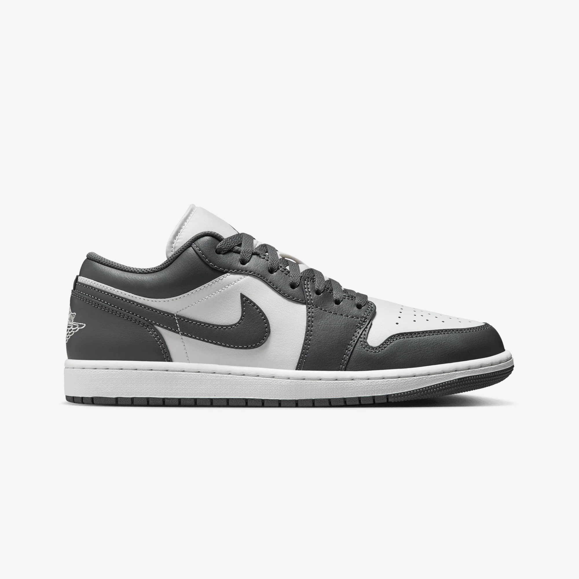 JORDAN | AIR JORDAN 1 LOW { IRON GREY/SUMMIT WHITE