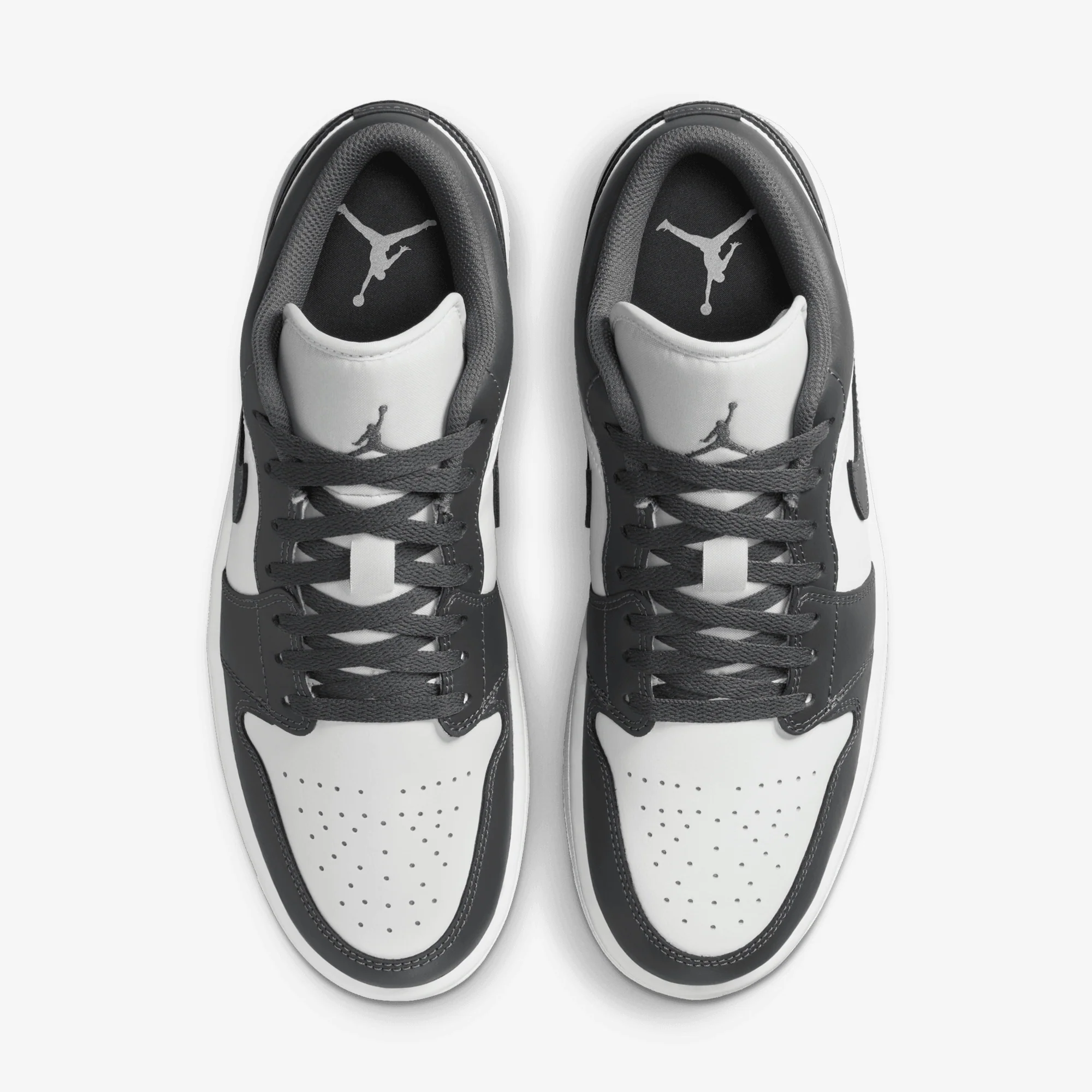 JORDAN | AIR JORDAN 1 LOW { IRON GREY/SUMMIT WHITE - Image 2
