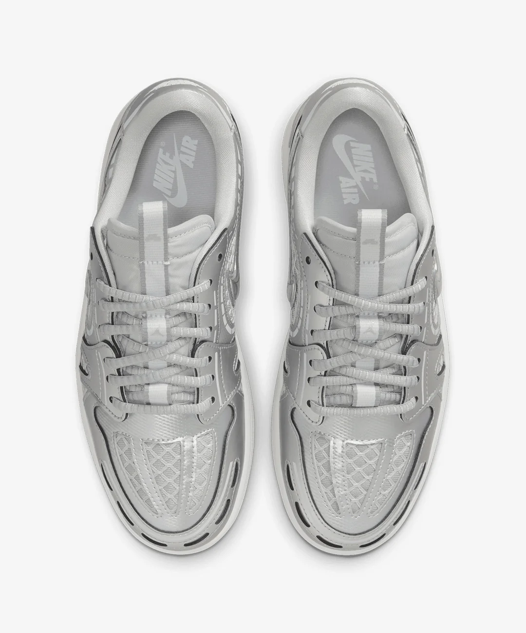 JORDAN | AIR JORDAN 1 LOW METHOD OF MAKE { NEUTRAL GREY/WHITE/PEWTER GREY/METALLIC SILVER - Image 2