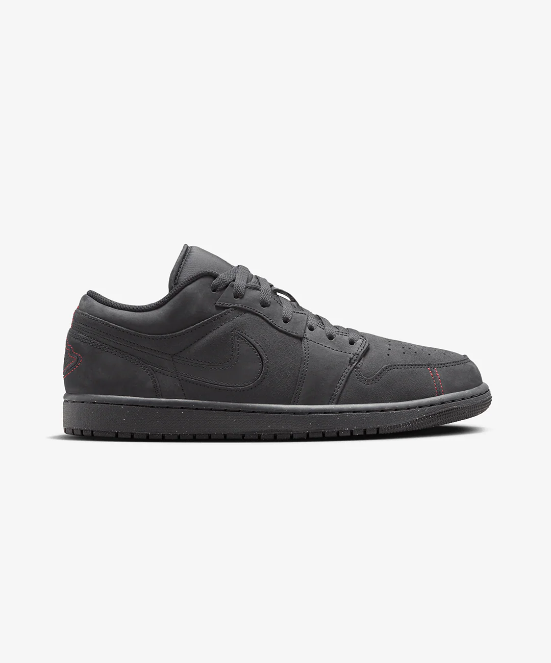 JORDAN | AIR JORDAN 1 LOW SE CRAFT { DK SMOKE GREY/BLACK-VARSITY RED