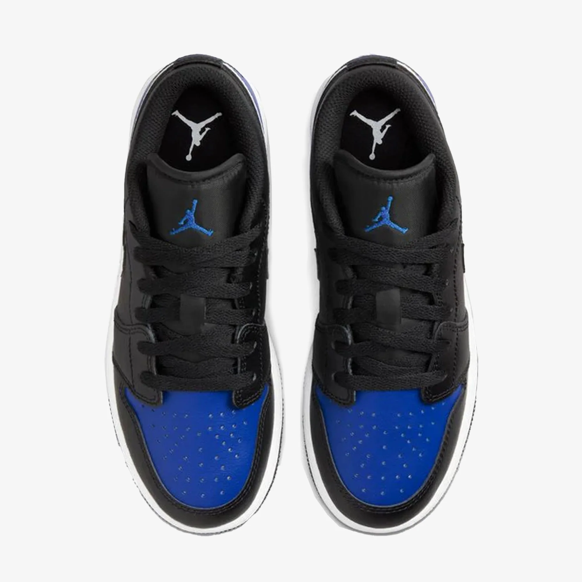 JORDAN | AIR JORDAN 1 LOW SE (GS) { BLACK/WHITE-GAME ROYAL - Image 2