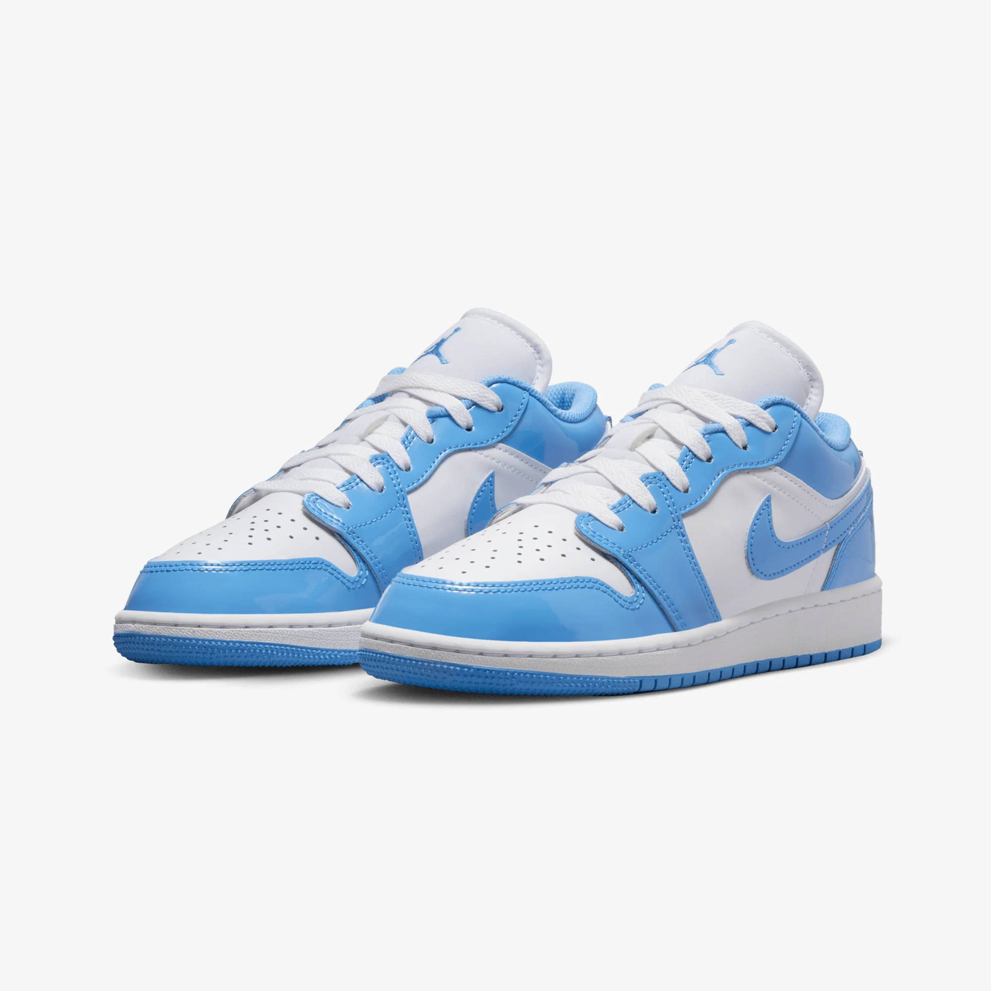 JORDAN | AIR JORDAN 1 LOW SE (GS) { WHITE/LEGEND BLUE - Image 3