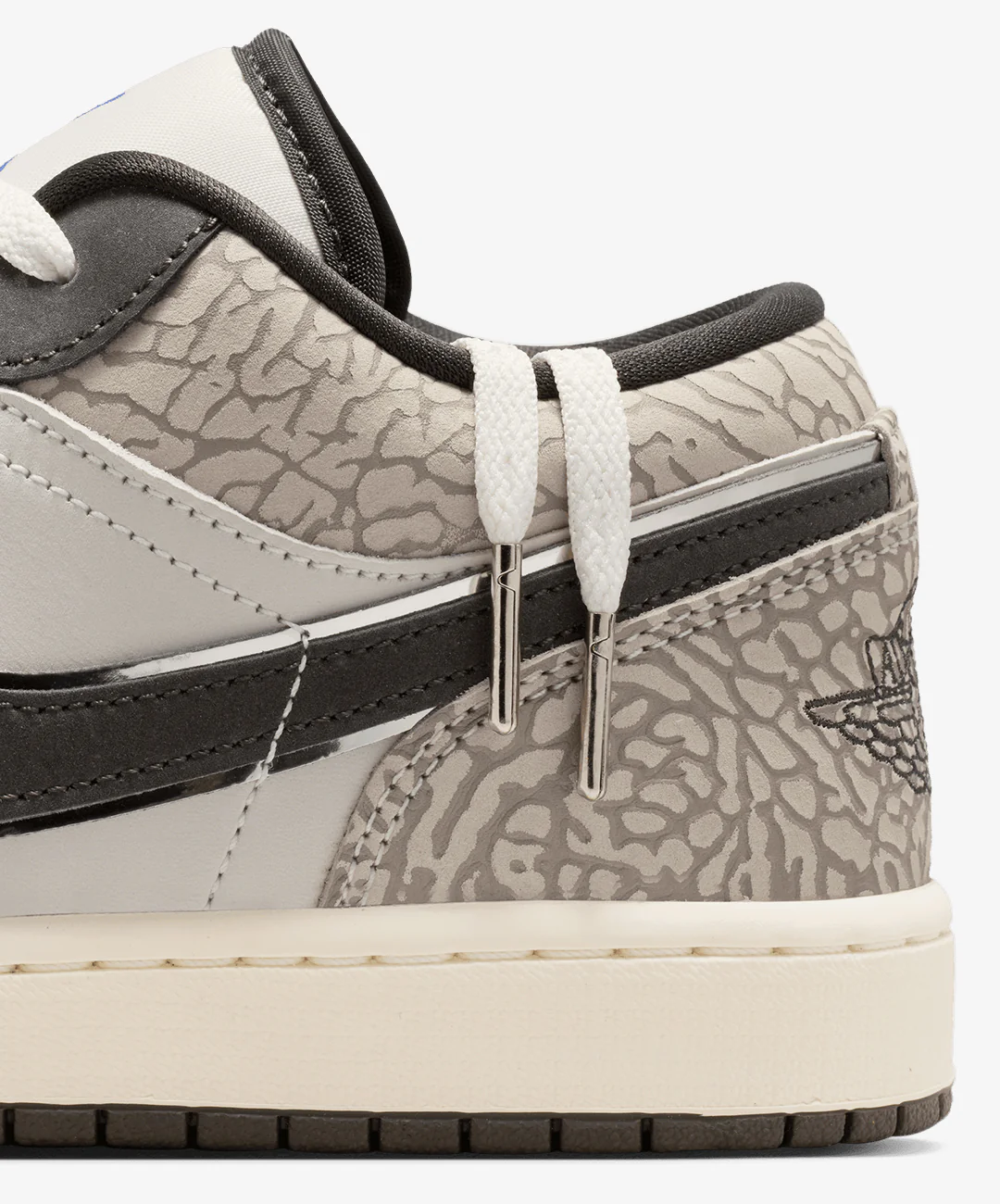 Jordan | AIR JORDAN 1 LOW SE { SAIL/DEEP PEWTER/GAMMA GREY/GAME ROYAL - Image 7