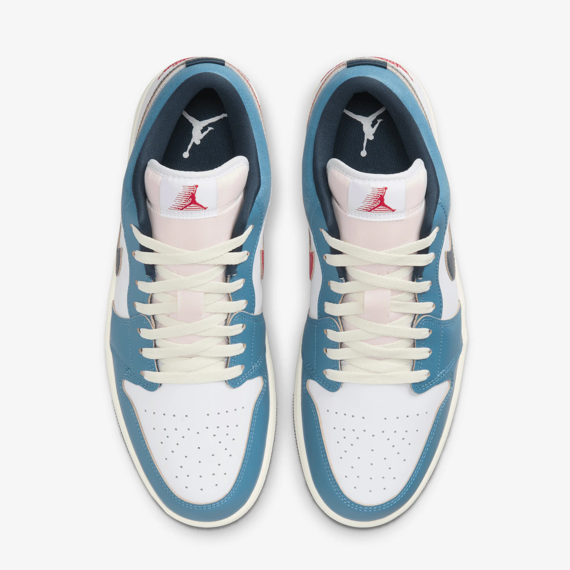 JORDAN | AIR JORDAN 1 LOW SE { WHITE/ARMORY NAVY-AEGEAN STORM - Image 2