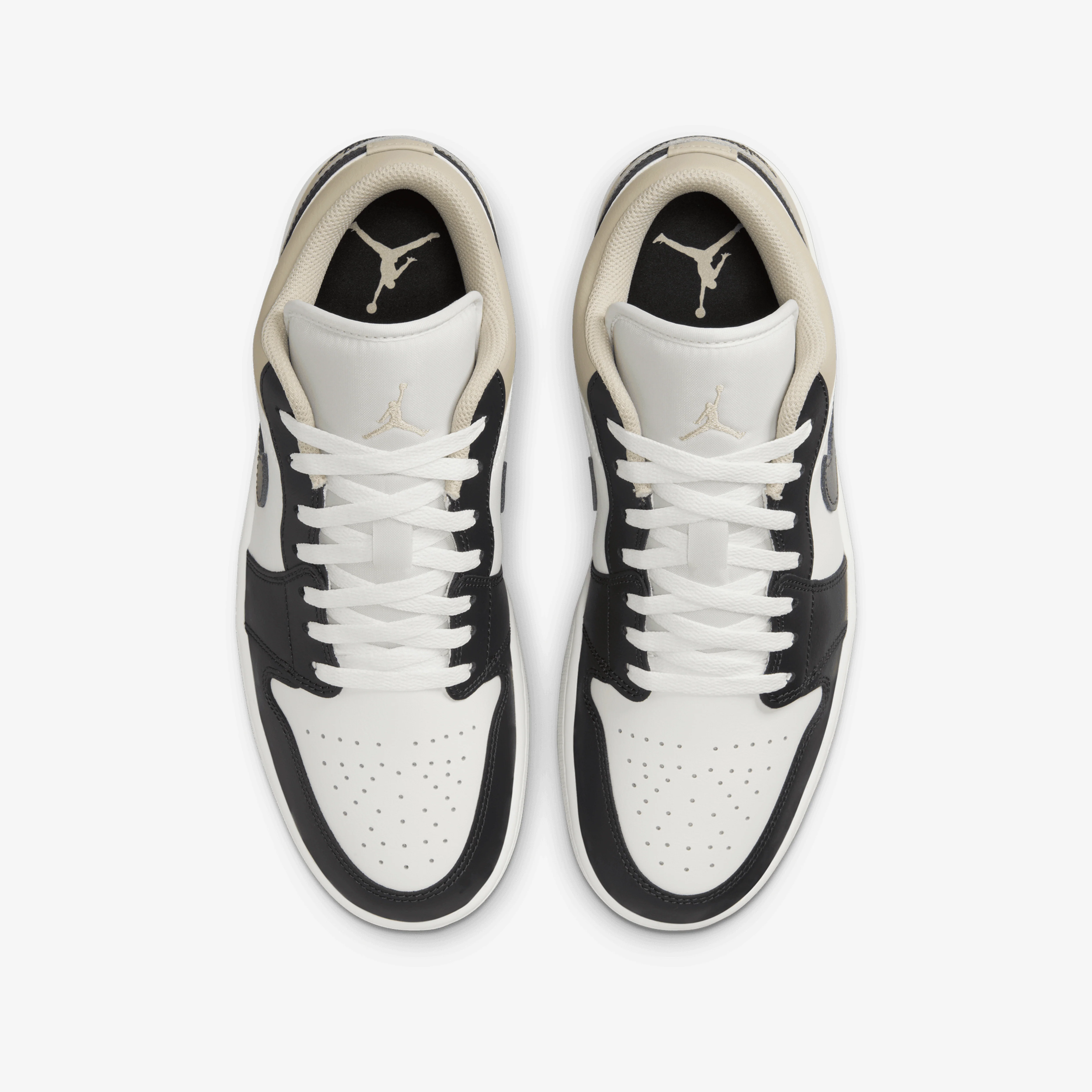 JORDAN | AIR JORDAN 1 LOW { SUMMIT WHITE/OFF NOIR-RATTAN - Image 2