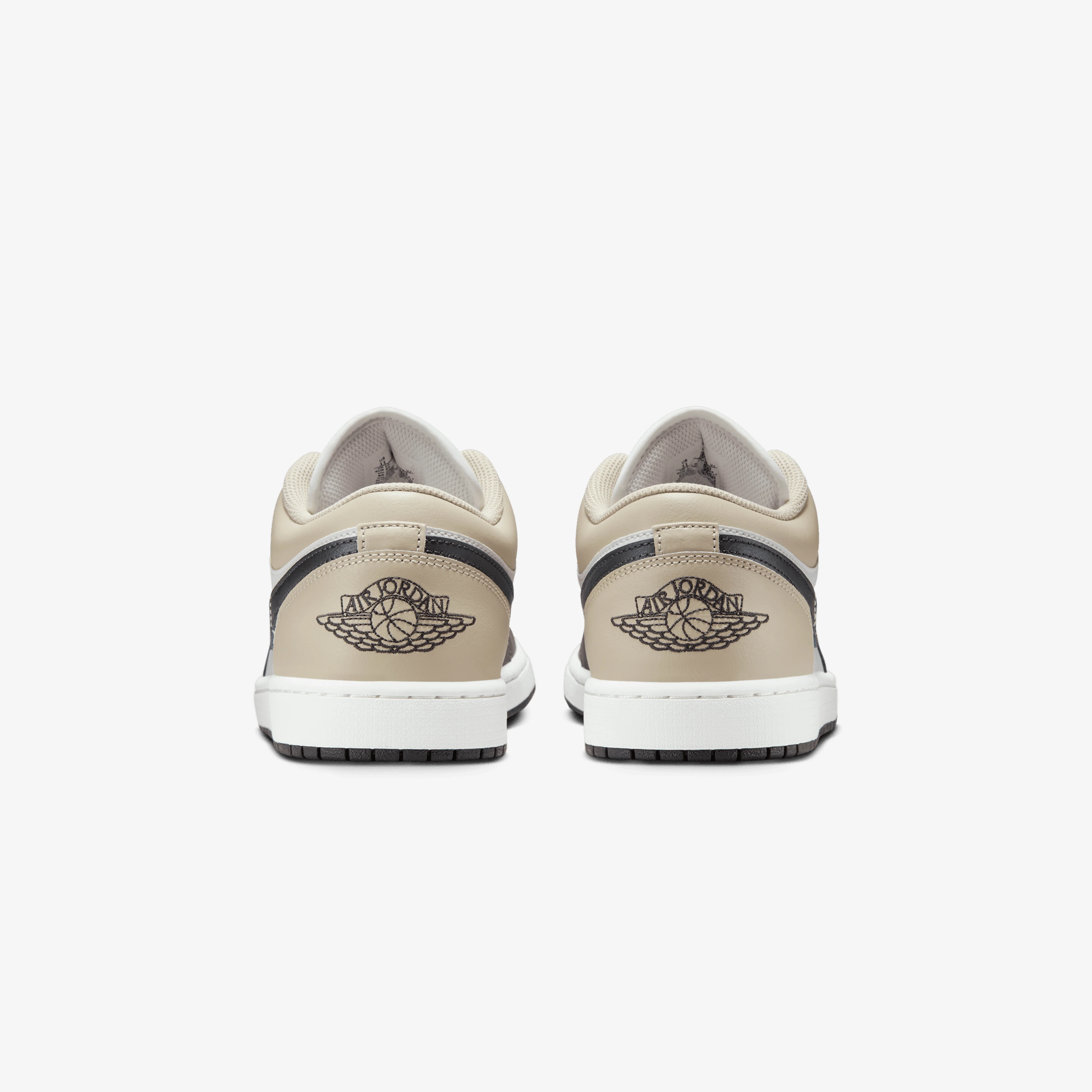 JORDAN | AIR JORDAN 1 LOW { SUMMIT WHITE/OFF NOIR-RATTAN - Image 4