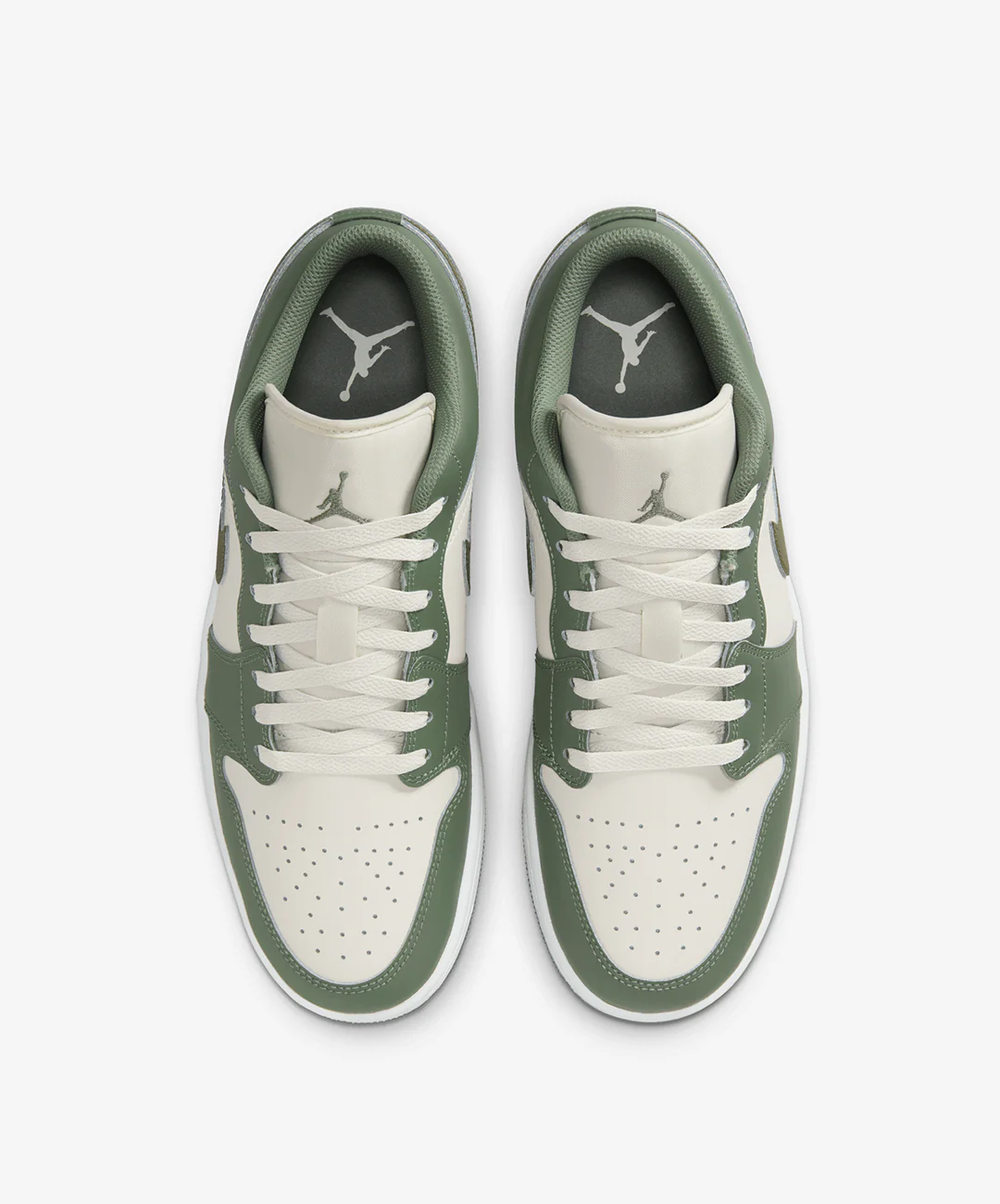 JORDAN | AIR JORDAN 1 LOW { VINTAGE LICHEN/MEDIUM OLIVE-SUMMIT WHITE - Image 2