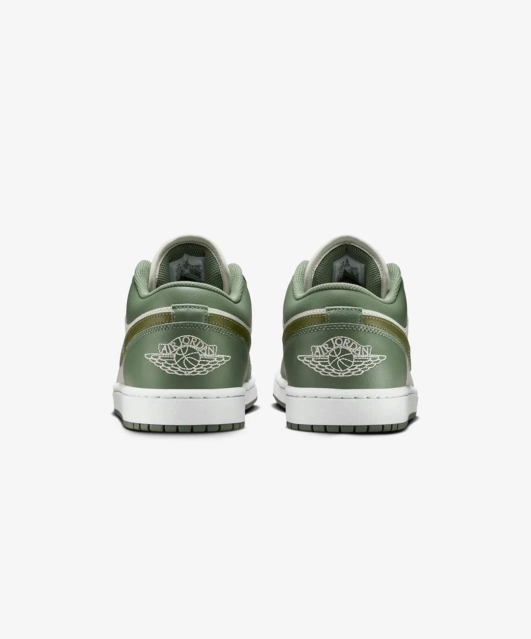 JORDAN | AIR JORDAN 1 LOW { VINTAGE LICHEN/MEDIUM OLIVE-SUMMIT WHITE - Image 4