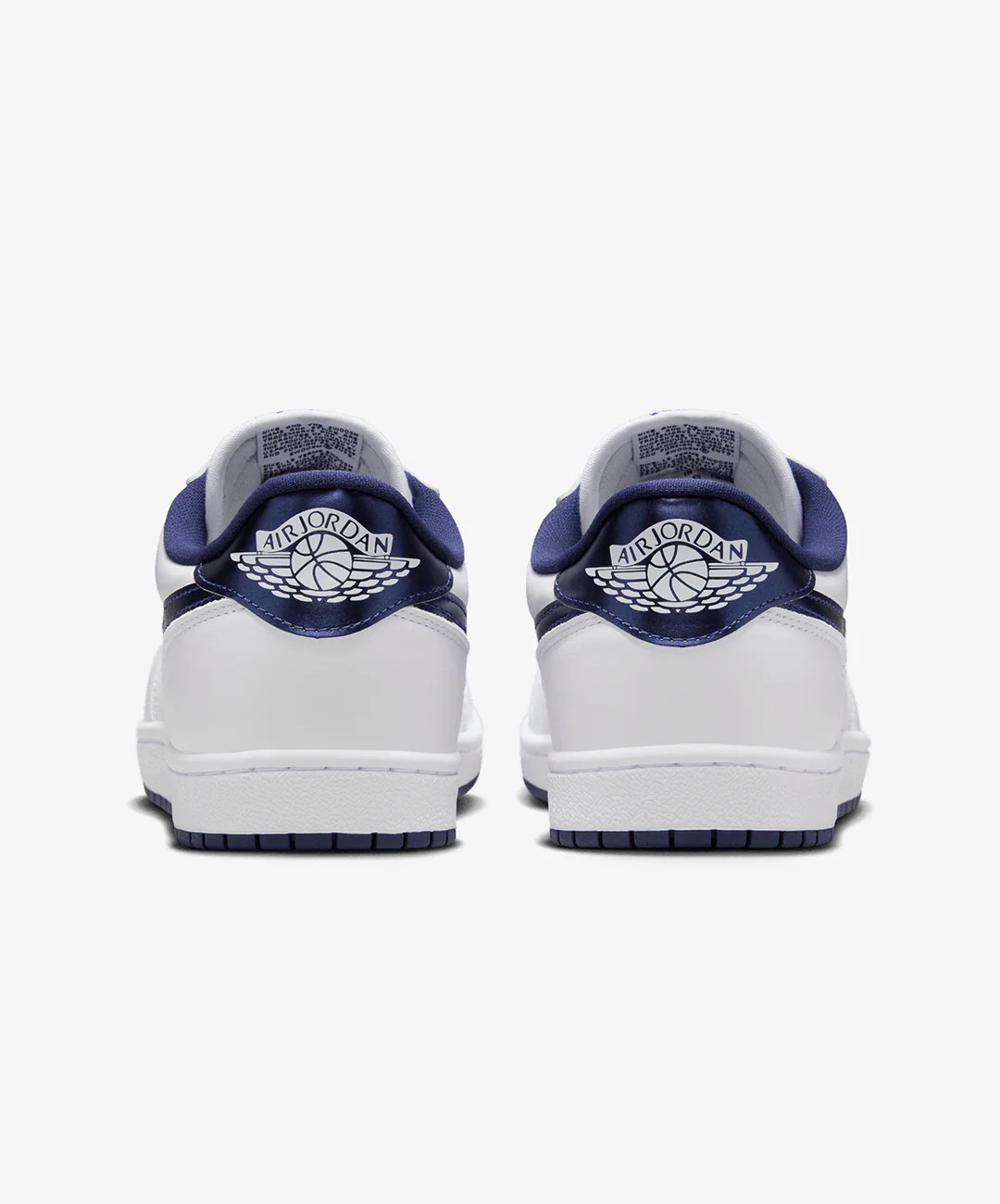 JORDAN | AIR JORDAN 1 LOW '85 { WHITE/NAVY-WHITE - Image 4
