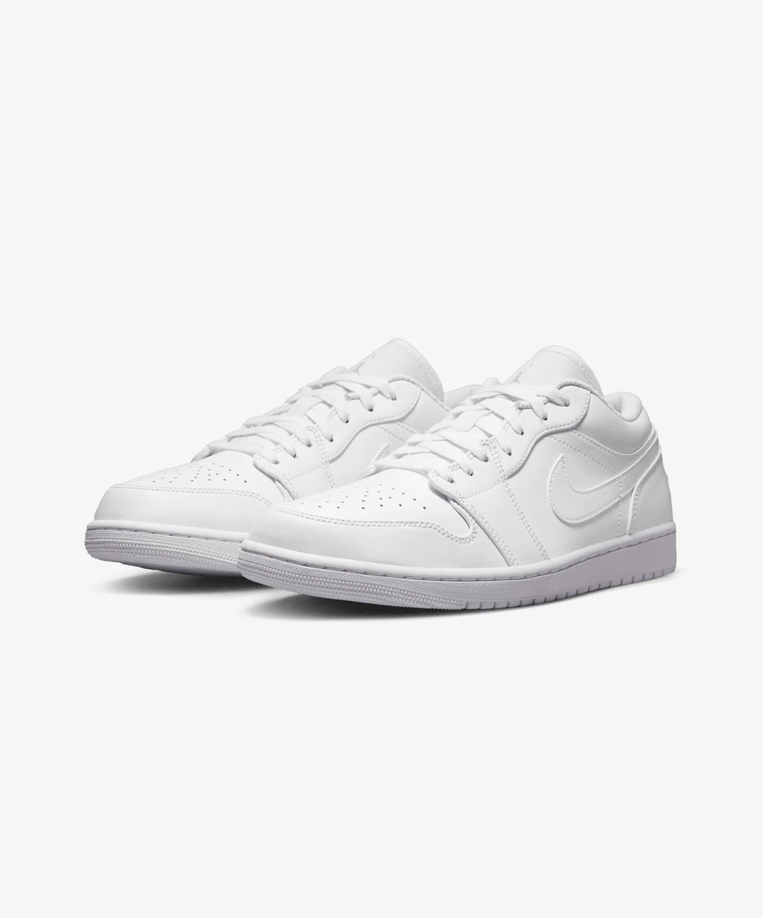 JORDAN | AIR JORDAN 1 LOW { WHITE/WHITE-WHITE - Image 3