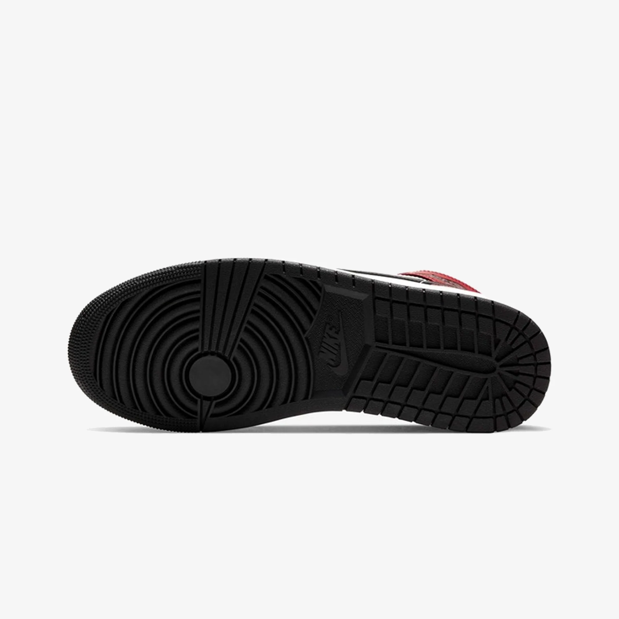 JORDAN | AIR JORDAN 1 MID { BLACK/GYM RED - Image 7