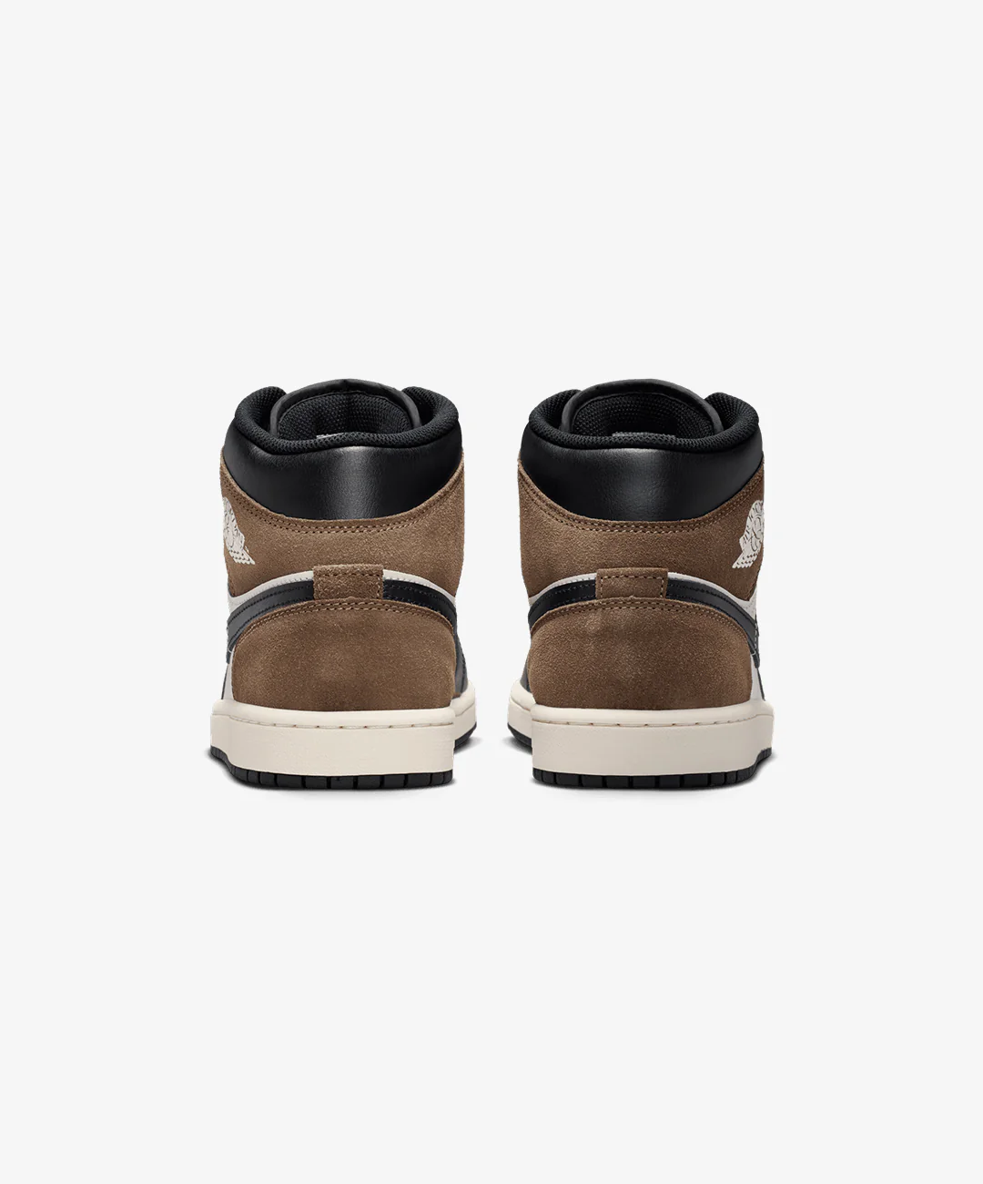 JORDAN | AIR JORDAN 1 MID { BLACK/PHANTOM-PALOMINO-UNIVERSITY RED - Image 4