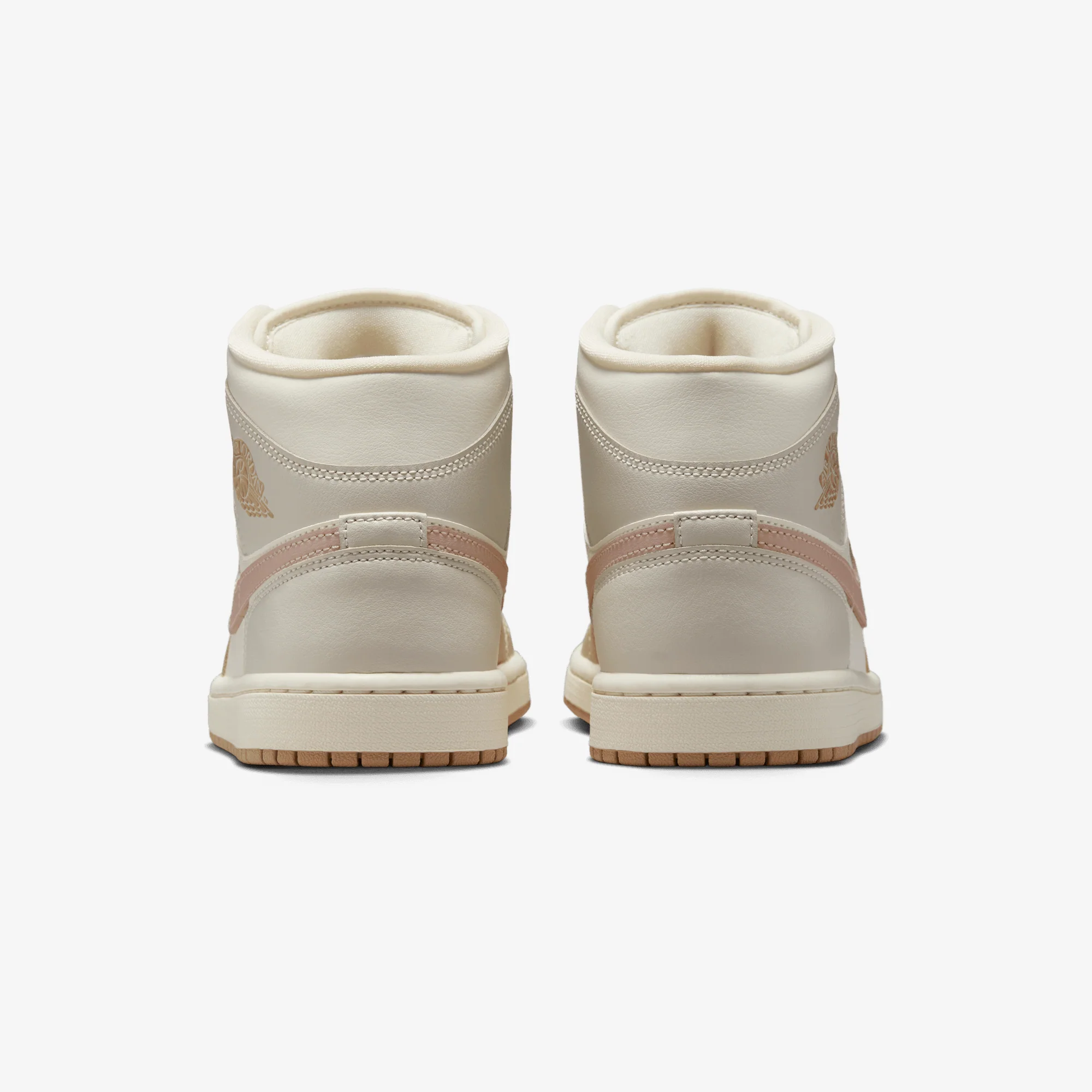 JORDAN | AIR JORDAN 1 MID { PALE IVORY/LT OREWOOD BRN-HEMP-SAIL - Image 4