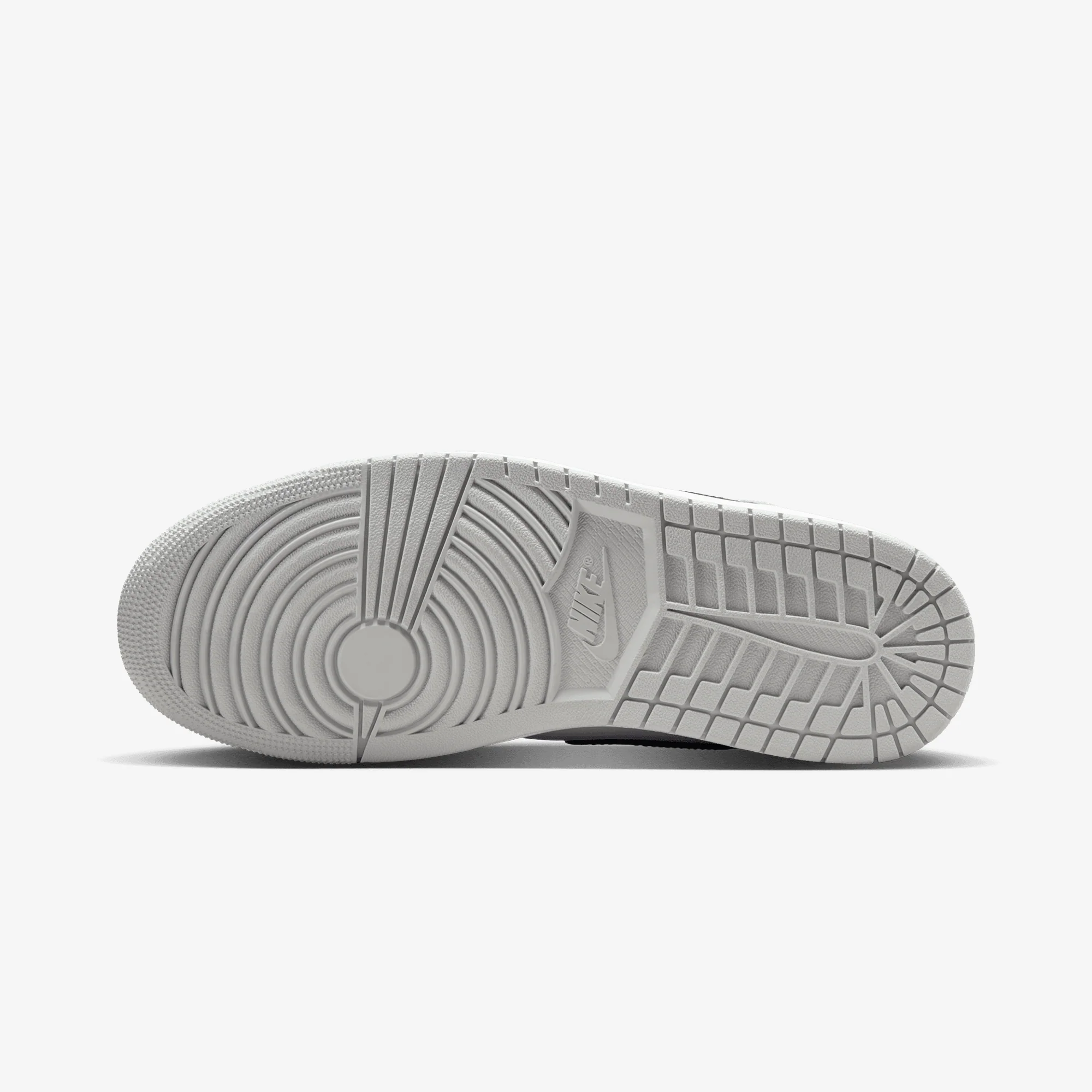 JORDAN | AIR JORDAN 1 MID { WHITE/BLACK-LT SMOKE GREY - Image 7