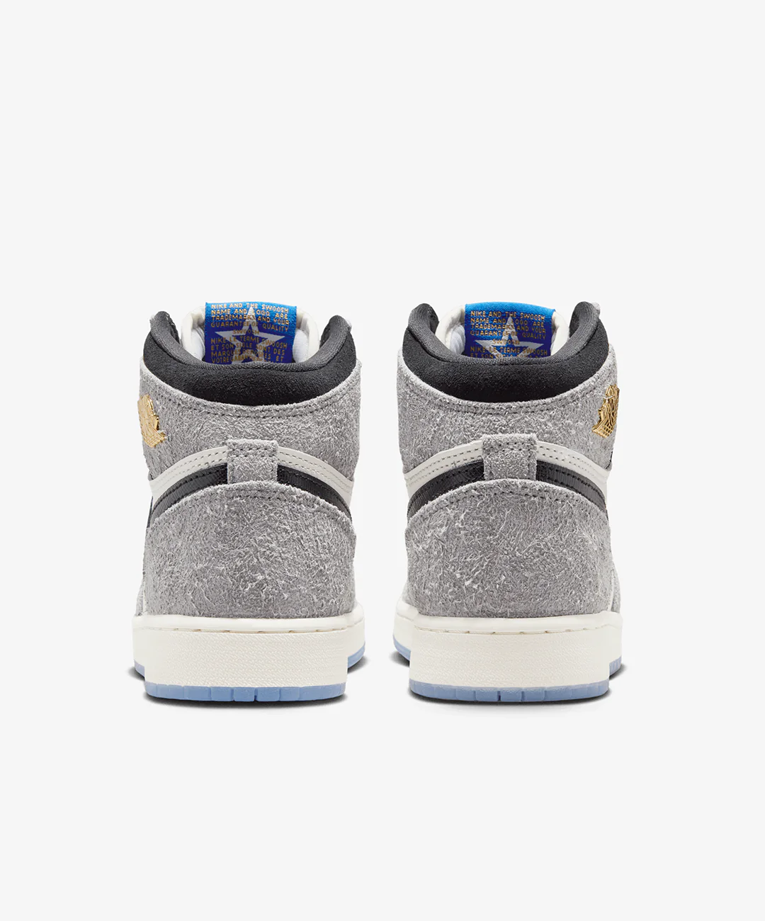 JORDAN | AIR JORDAN 1 HIGH OG { COOL GREY/BLACK-GAME ROYAL - Image 5