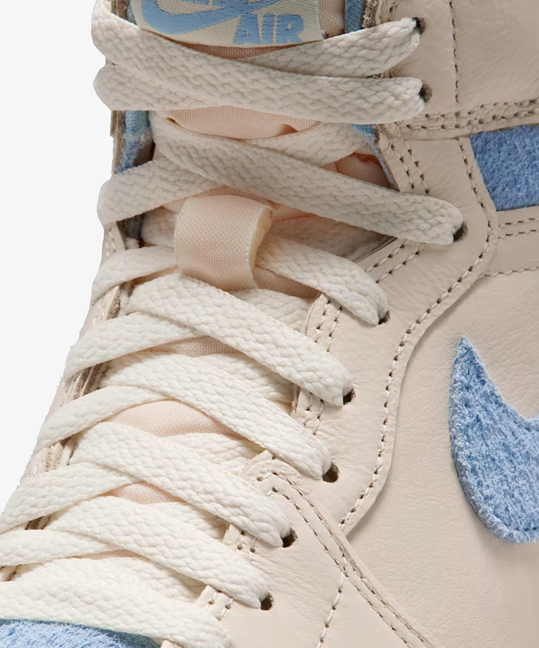JORDAN | AIR JORDAN 1 RETRO HIGH OG { PALE IVORY/PSYCHIC BLUE-COCONUT MILK - Image 4