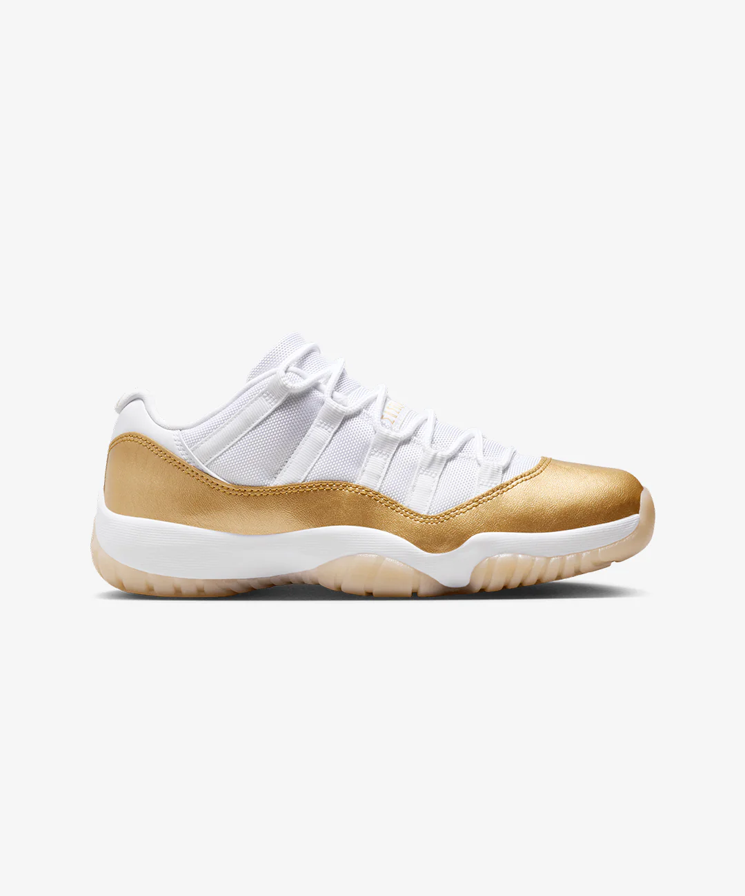 JORDAN | AIR JORDAN 11 RETRO LOW "MOTHER'S DAY" { WHITE/TEAM GOLD/METALLIC GOLD