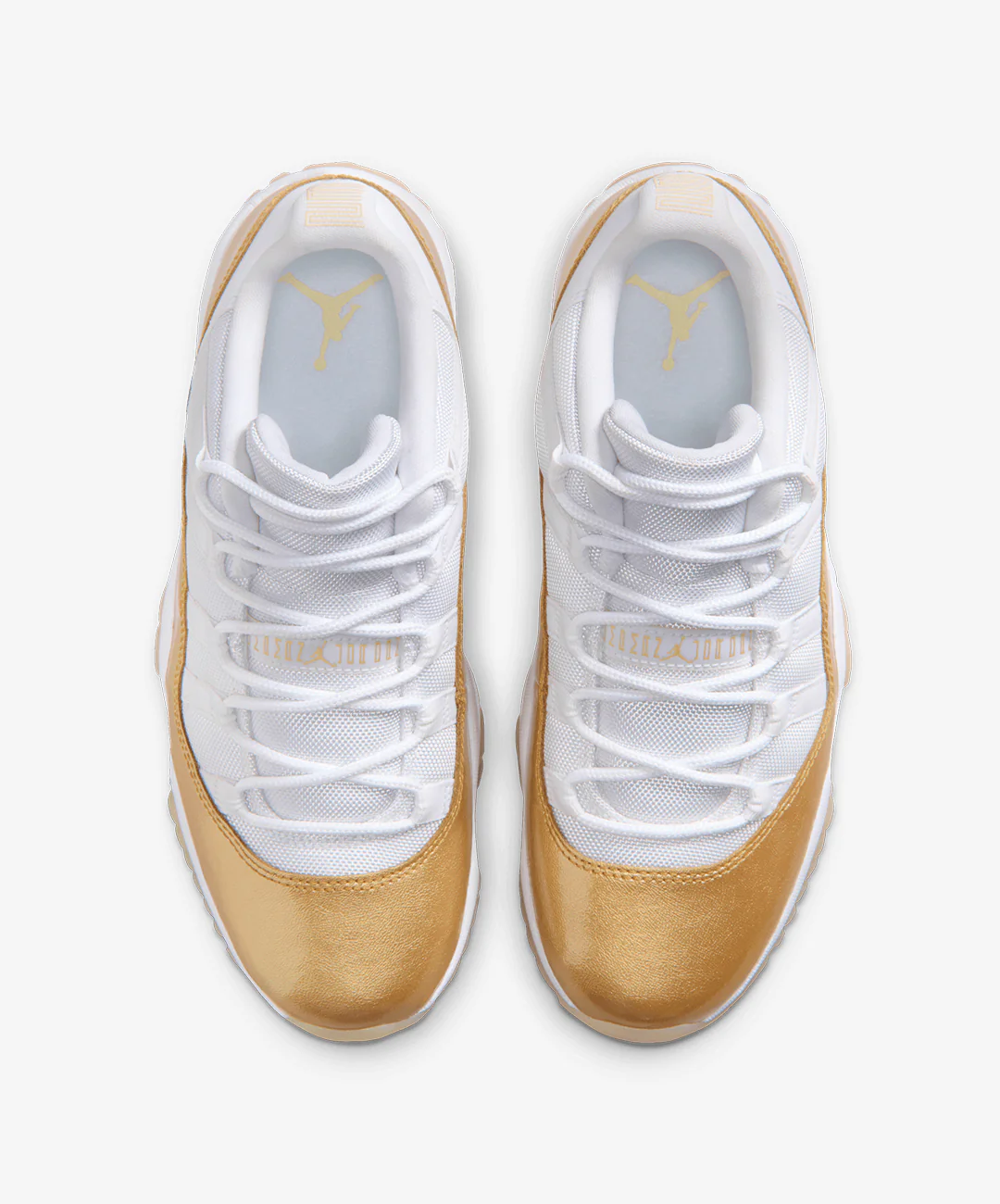 JORDAN | AIR JORDAN 11 RETRO LOW "MOTHER'S DAY" { WHITE/TEAM GOLD/METALLIC GOLD - Image 3