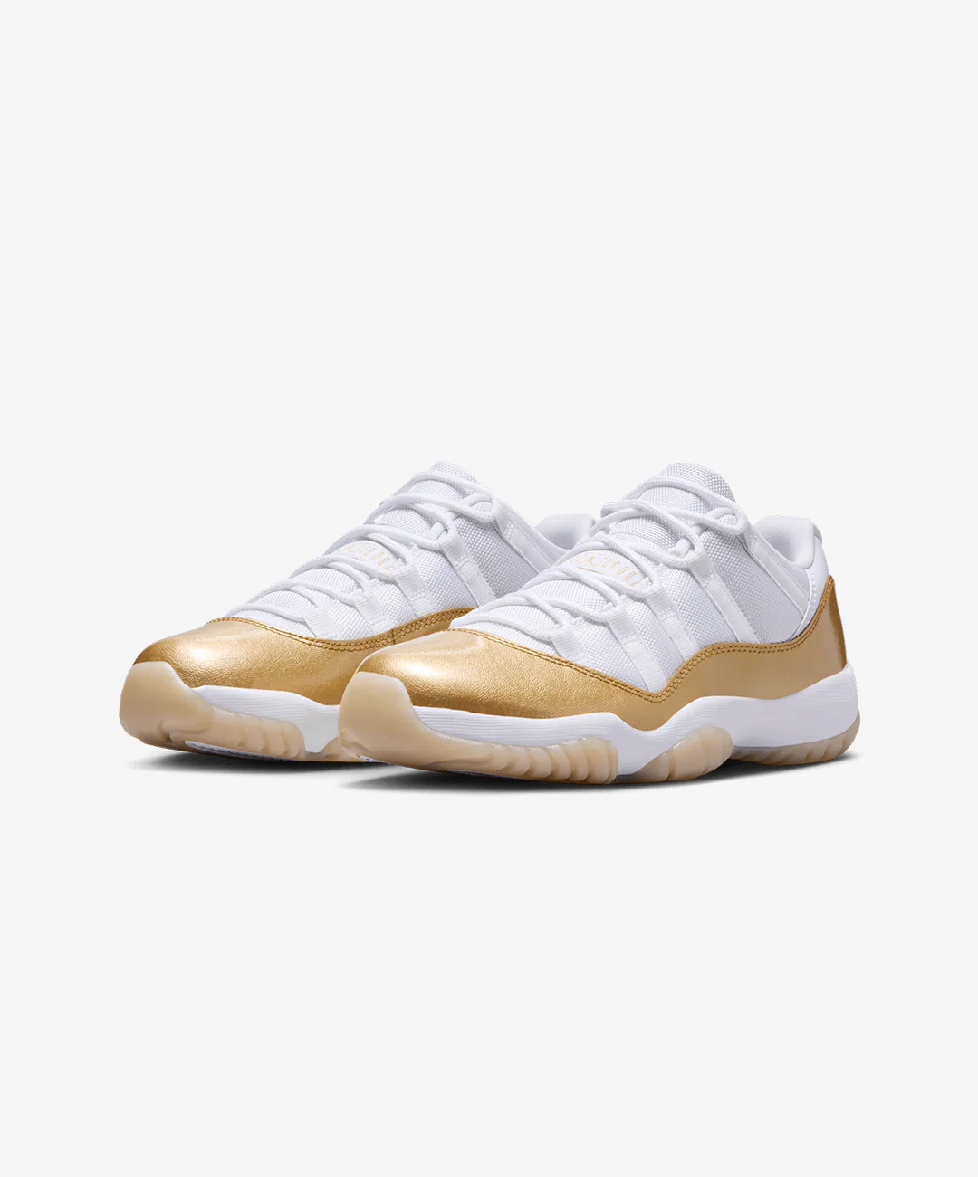 JORDAN | AIR JORDAN 11 RETRO LOW "MOTHER'S DAY" { WHITE/TEAM GOLD/METALLIC GOLD - Image 4