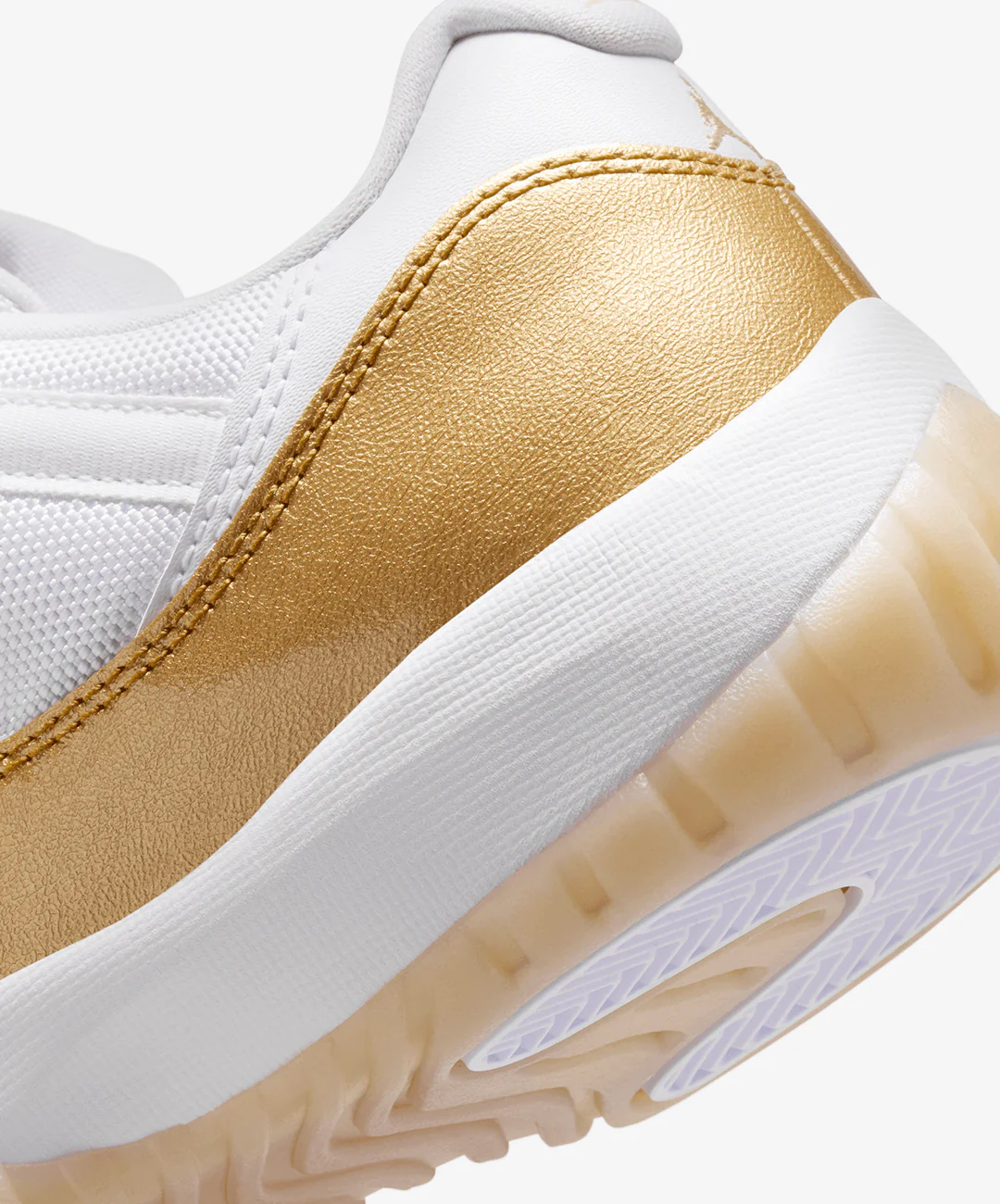 JORDAN | AIR JORDAN 11 RETRO LOW "MOTHER'S DAY" { WHITE/TEAM GOLD/METALLIC GOLD - Image 7