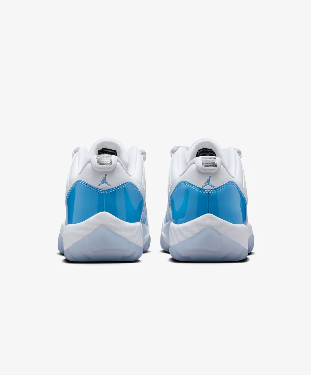 JORDAN | AIR JORDAN 11 RETRO LOW "UNIVERSITY BLUE" { WHITE/UNIVERSITY BLUE-BLACK - Image 4