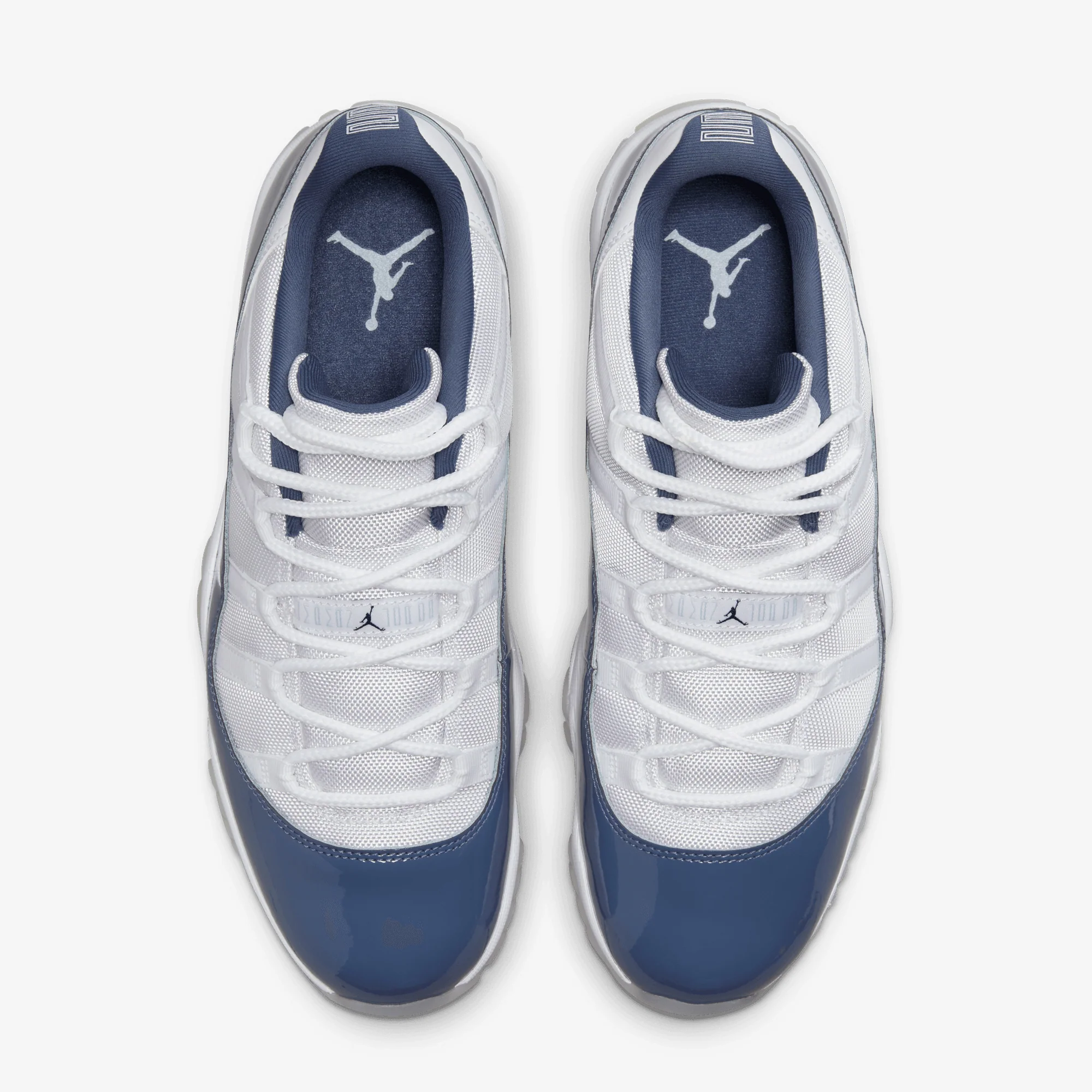 JORDAN | AIR JORDAN 11 RETRO LOW { WHITE/MIDNIGHT NAVY-DIFFUSED BLUE - Image 2