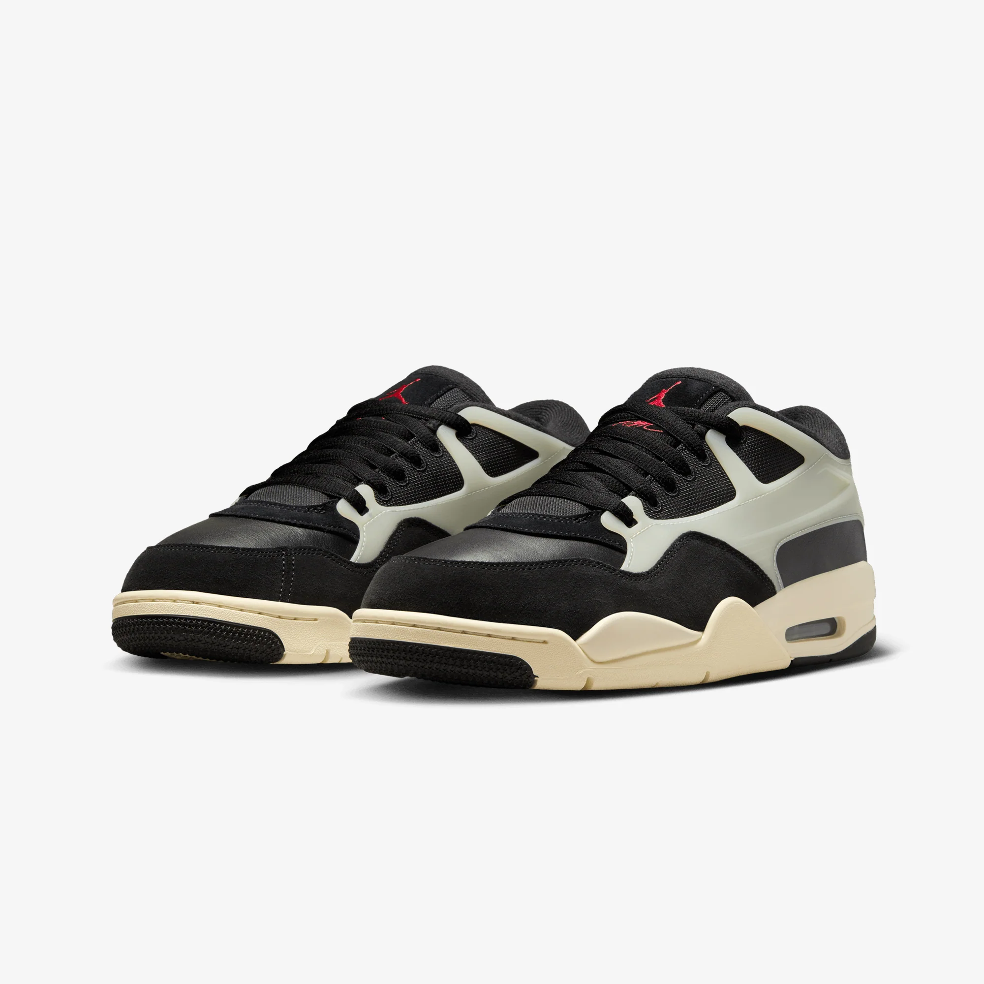 Jordan | AIR JORDAN 4 RM { BLACK/GYM RED-SAIL-COCONUT MILK - Image 3