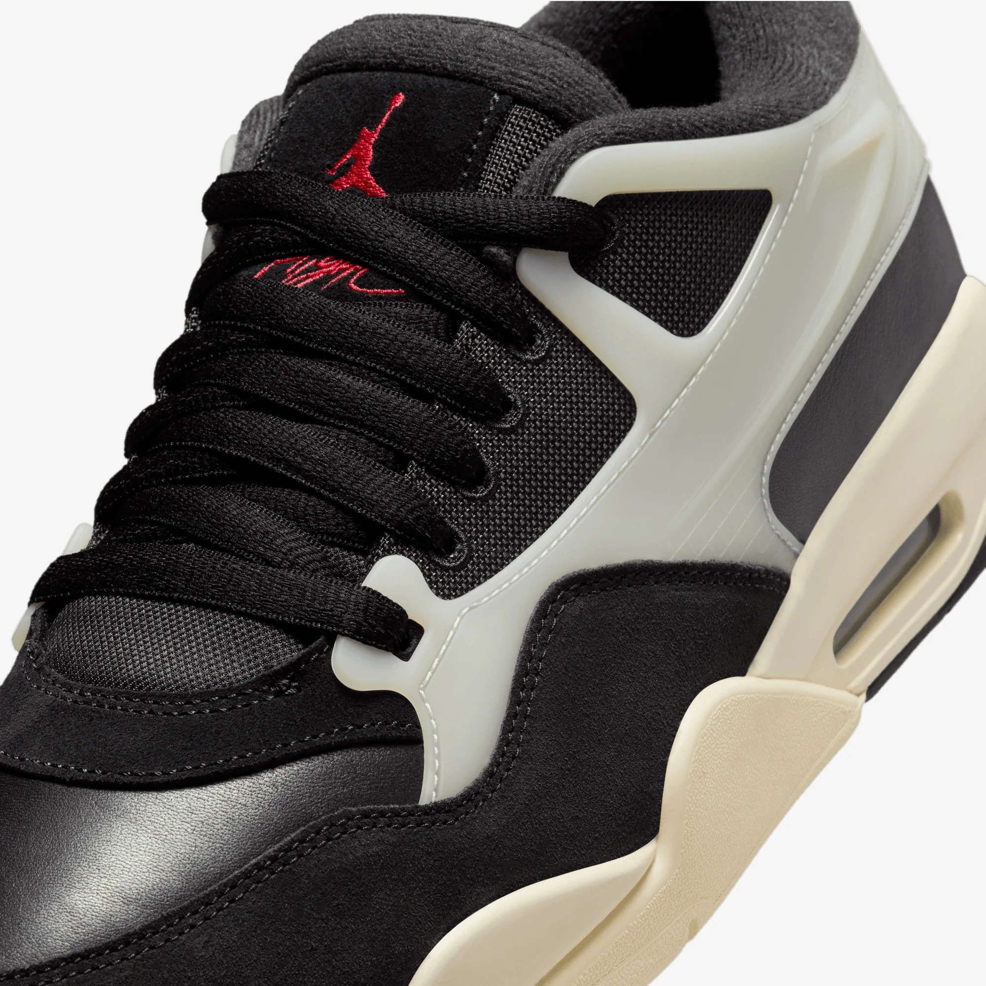 Jordan | AIR JORDAN 4 RM { BLACK/GYM RED-SAIL-COCONUT MILK - Image 5