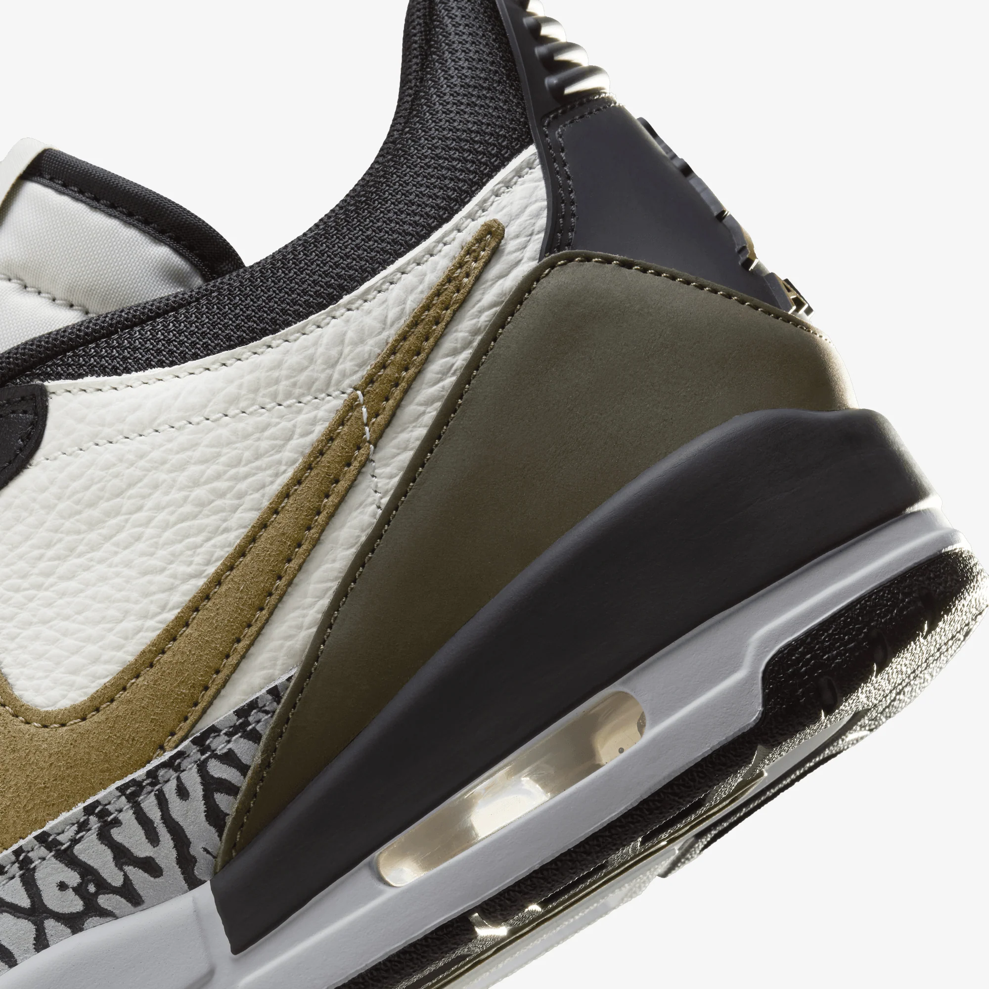 JORDAN | AIR JORDAN LEGACY 312 LOW { SAIL/MEDIUM OLIVE-BLACK-WOLF GREY - Image 6