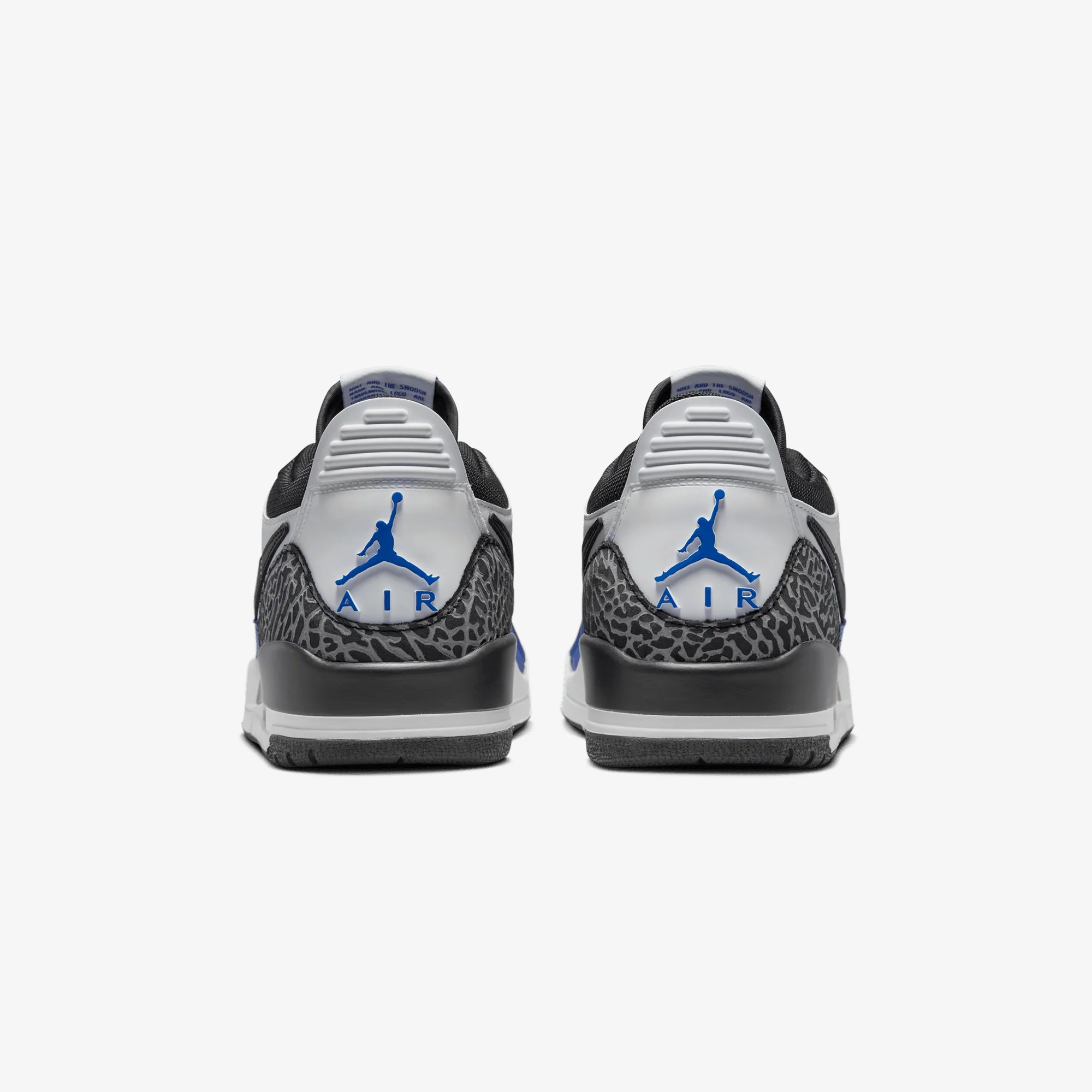 JORDAN | AIR JORDAN LEGACY 312 LOW { WHITE/BLACK-GAME ROYAL-WOLF GREY - Image 4