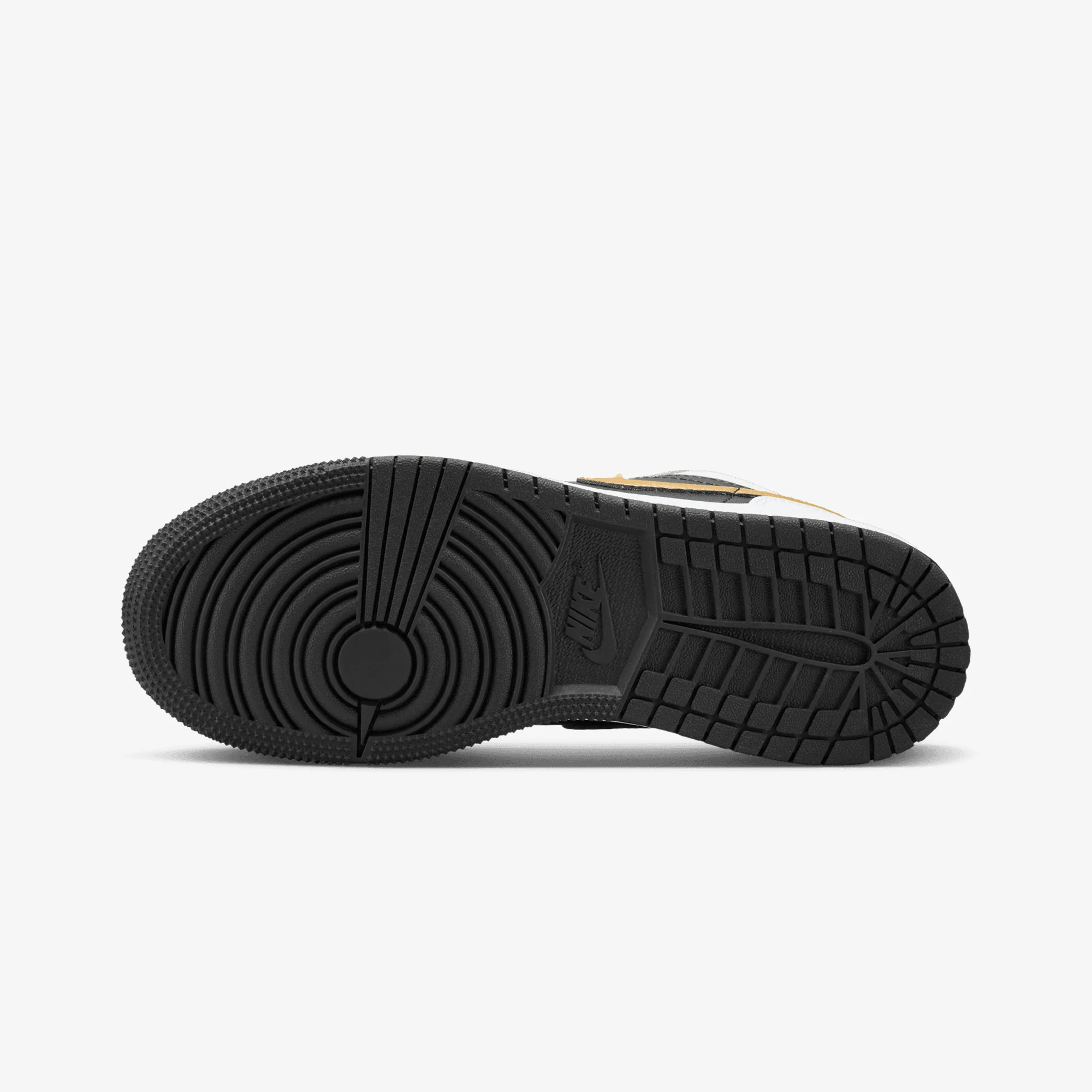 JORDAN | AIR JORDAN LOW 1 (GS) { WHITE/METALLIC GOLD-BLACK - Image 7