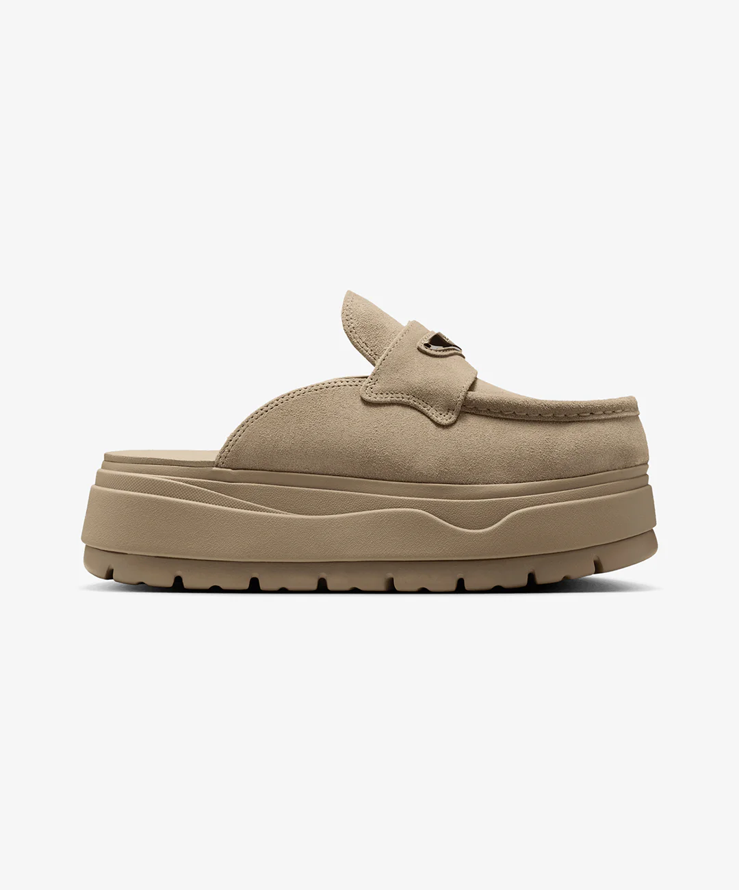 JORDAN | AIR JORDAN MULE { KHAKI/METALLIC SILVER