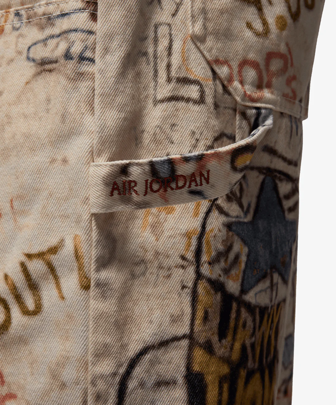 JORDAN | AIR JORDAN PRINTED SHORTS { WHITE - Image 5