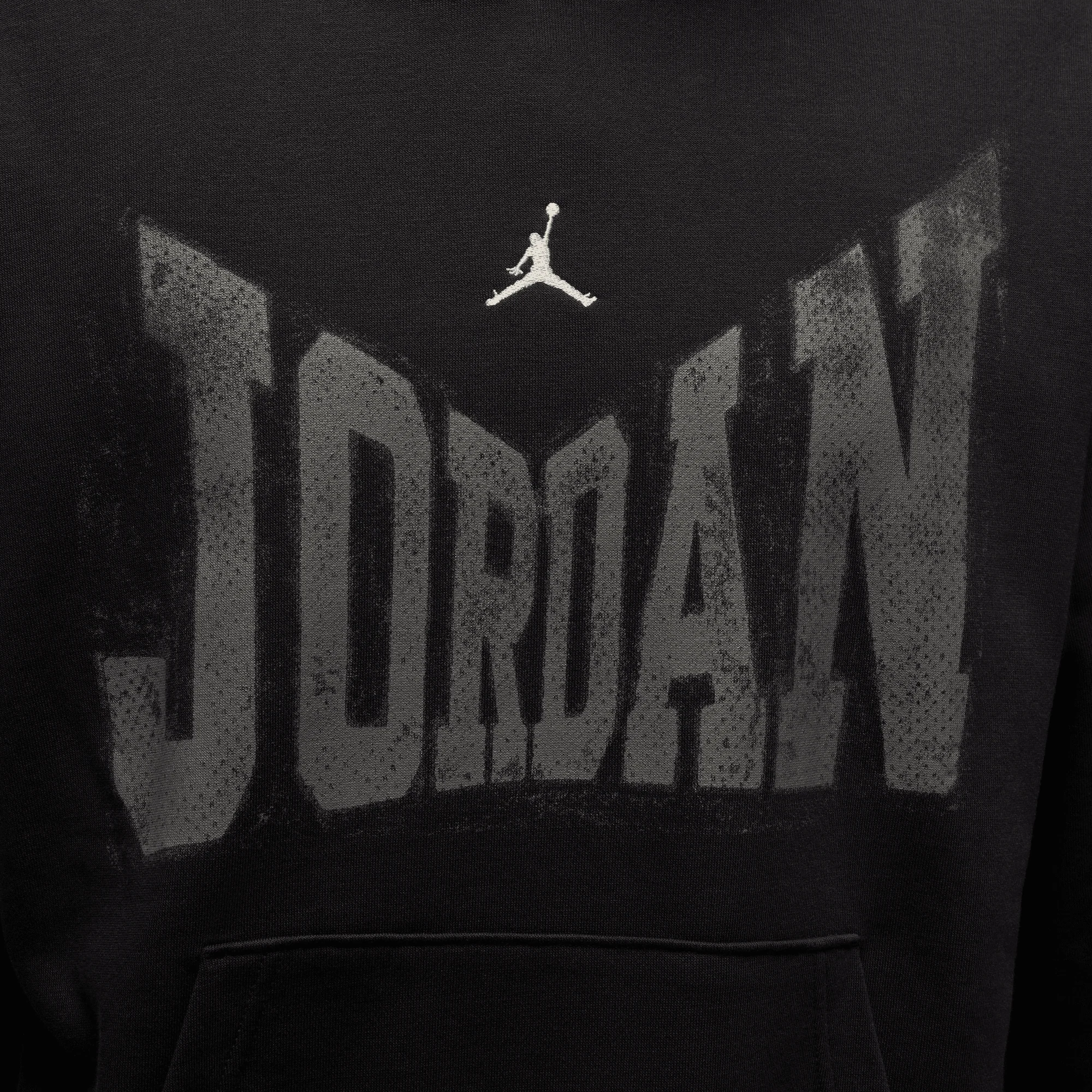 JORDAN | BROOKLYN COLLEGIATE PULLOVER HOODIE { BLACK/SAIL - Image 5