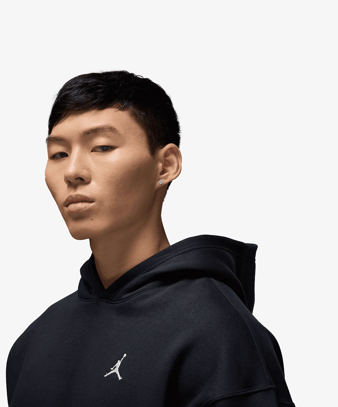 JORDAN | BROOKLYN FLEECE { BLACK/SAIL - Image 3