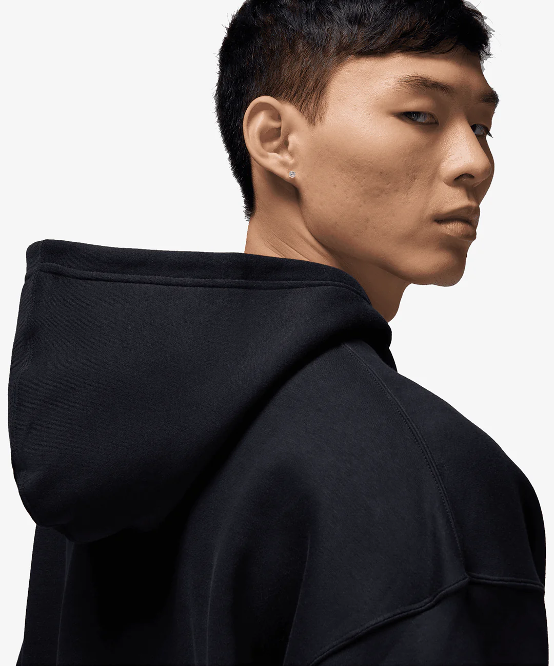 JORDAN | BROOKLYN FLEECE { BLACK/SAIL - Image 4